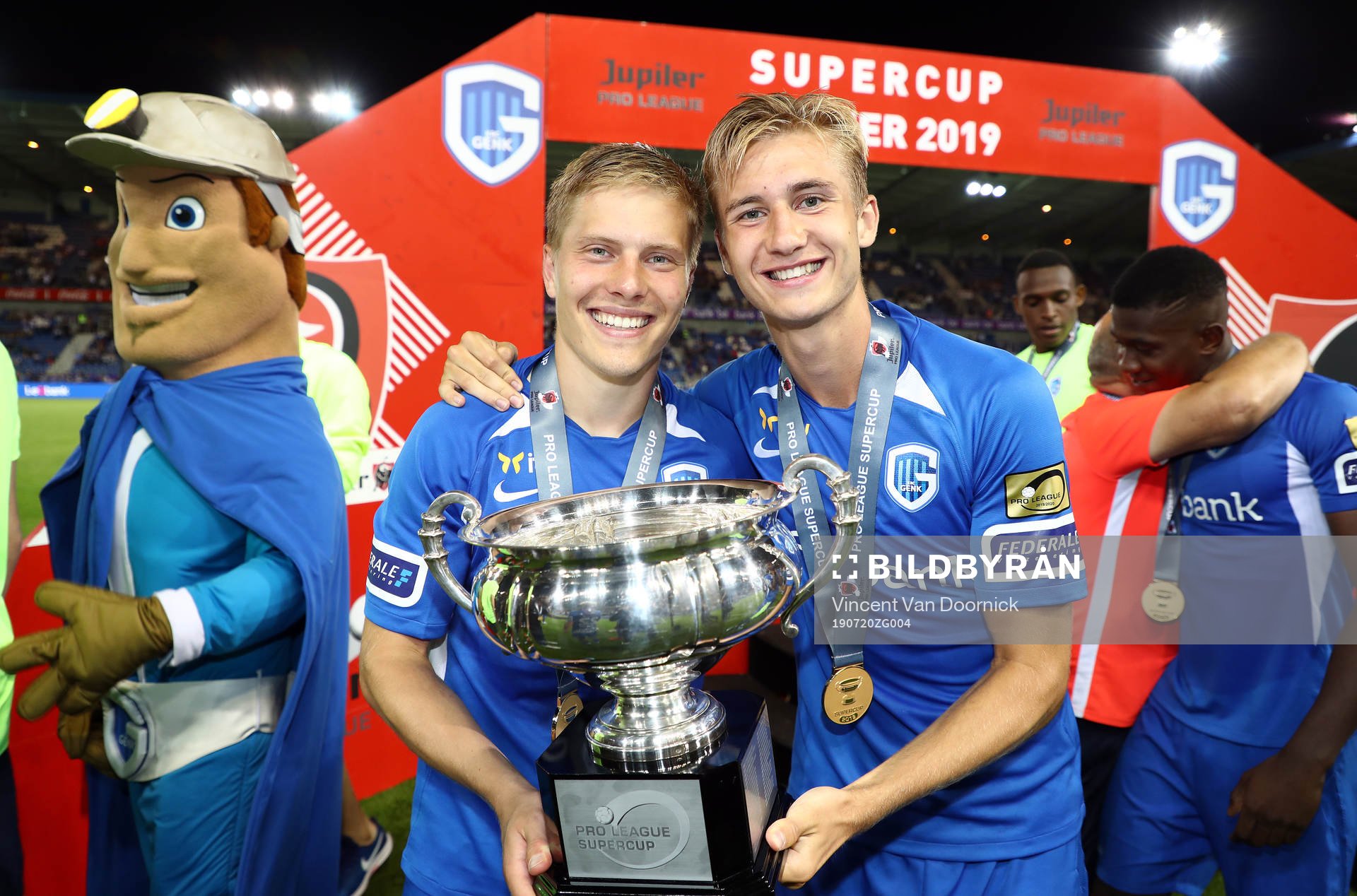 GENK, BELGIUM - JULY 20: Benjamin Nygren of Genk celebrates