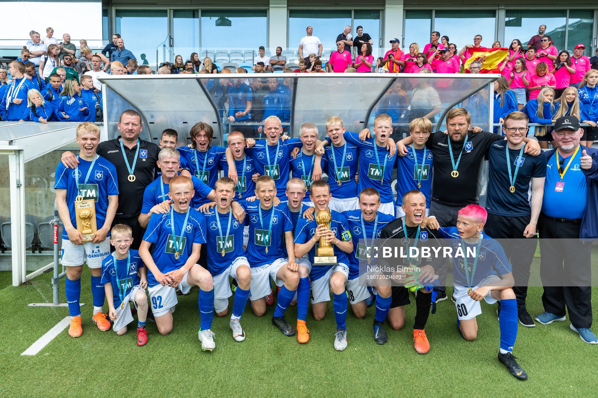 Stjarnans spelare jublar