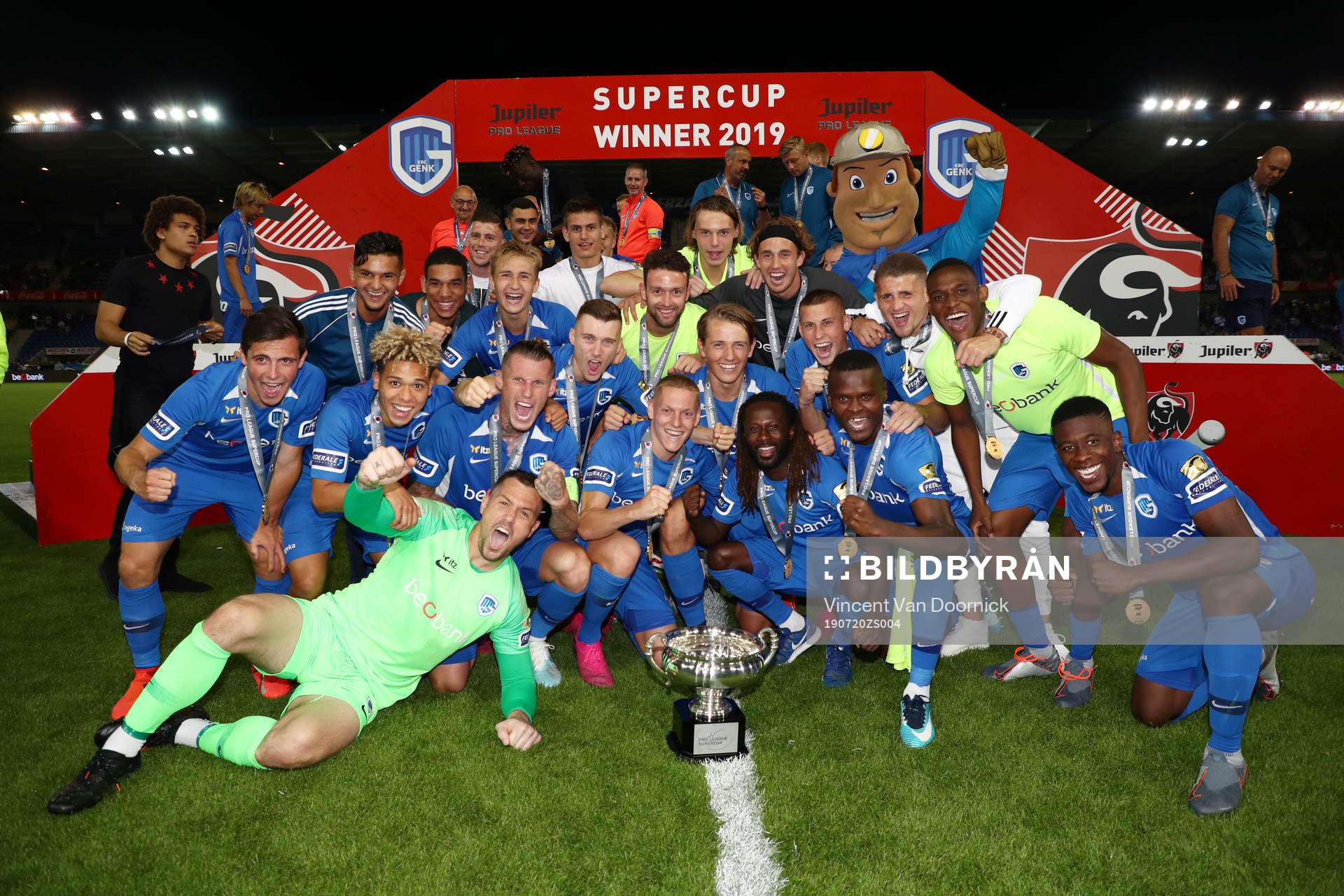 GENK, BELGIUM - JULY 20: Benjamin Nygren of Genk celebrates