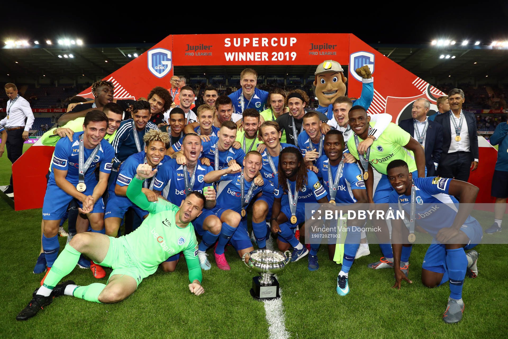 GENK, BELGIUM - JULY 20: Benjamin Nygren of Genk celebrates