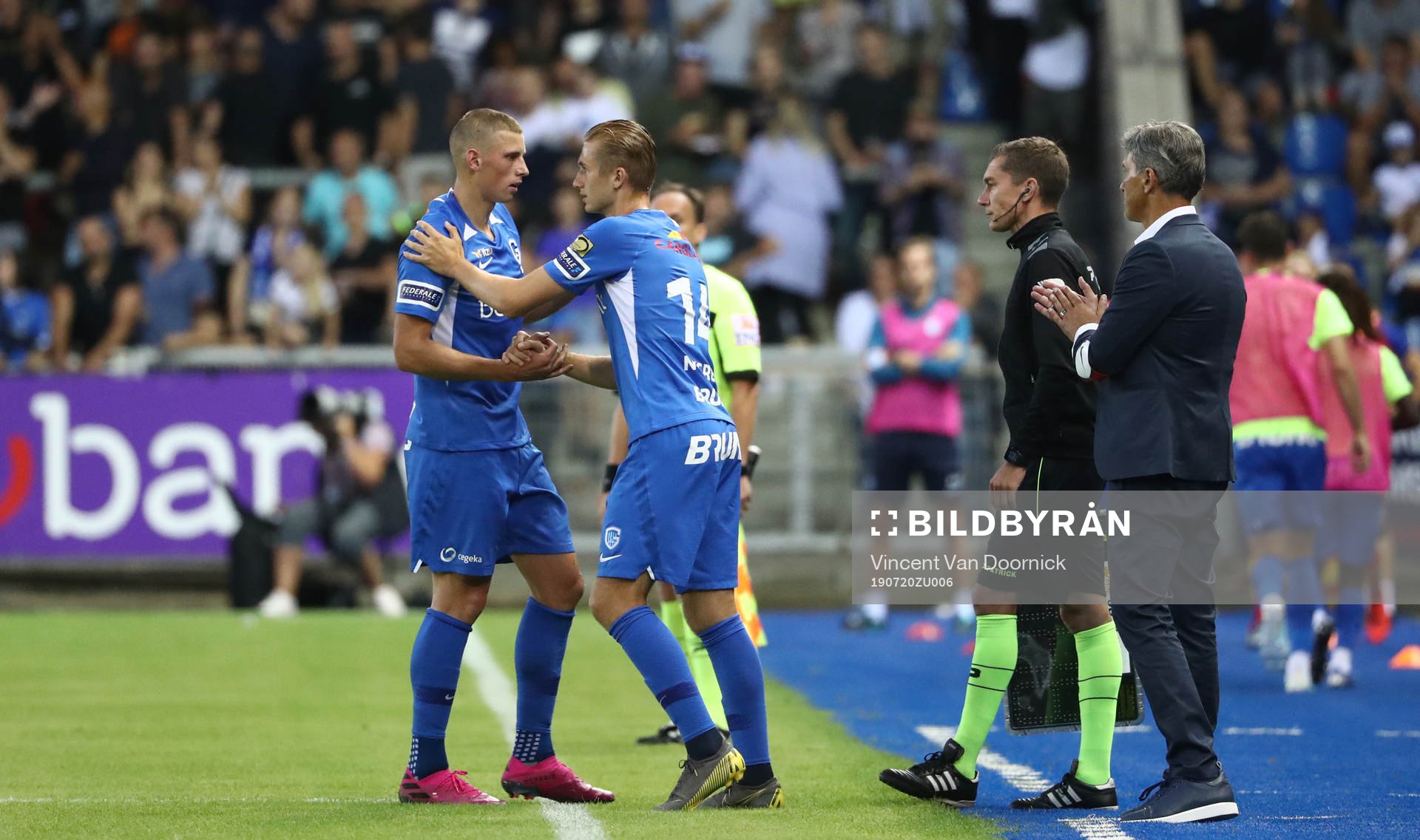 GENK, BELGIUM - JULY 20: Benjamin Nygren of Genk replaces