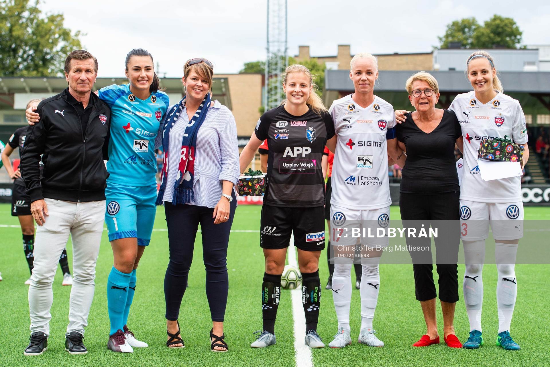 Rosengårds ordförande Håkan Wifvesson, målvakt Zecira