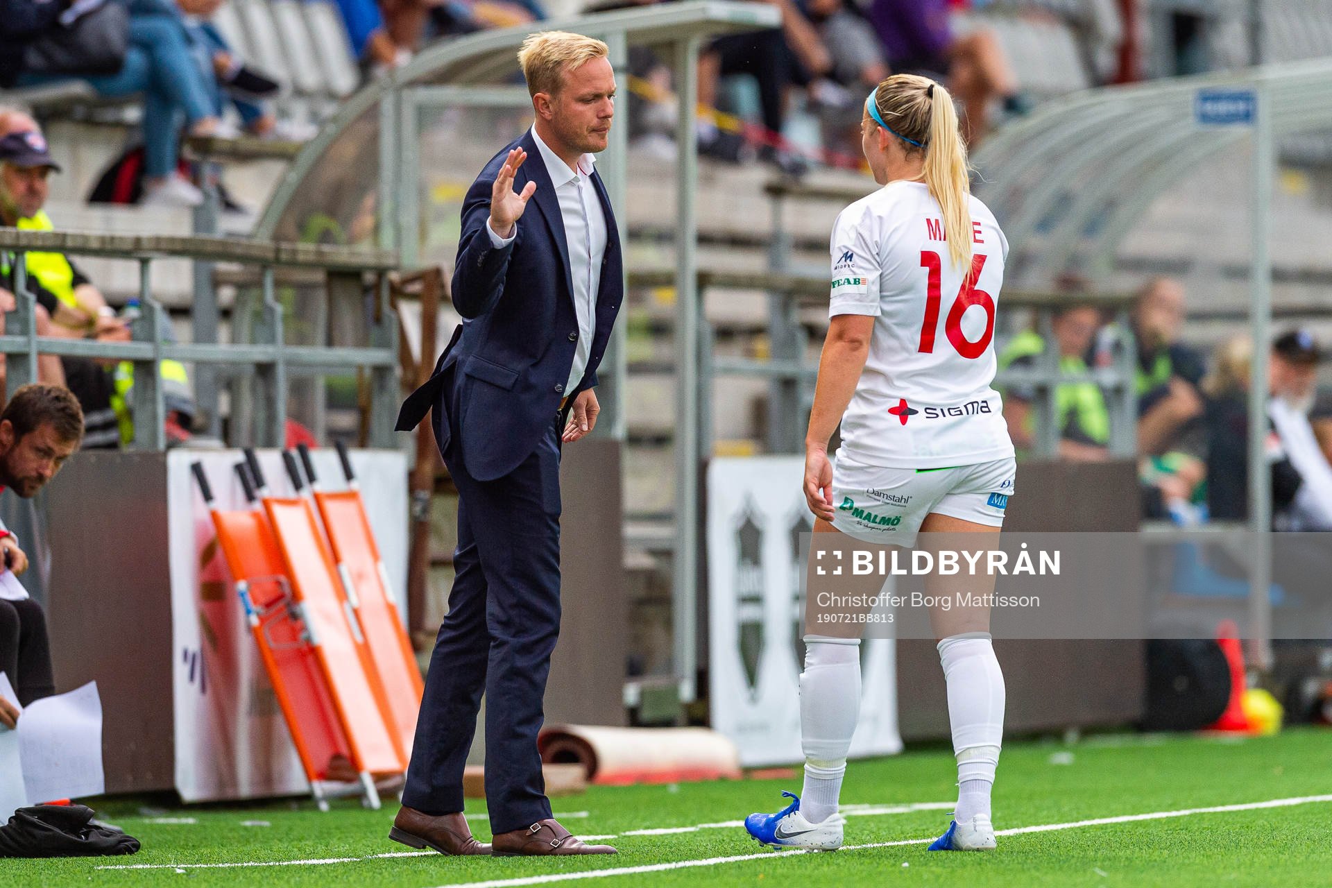 Rosengårds tränare Jonas Eidevall och Hailie Mace