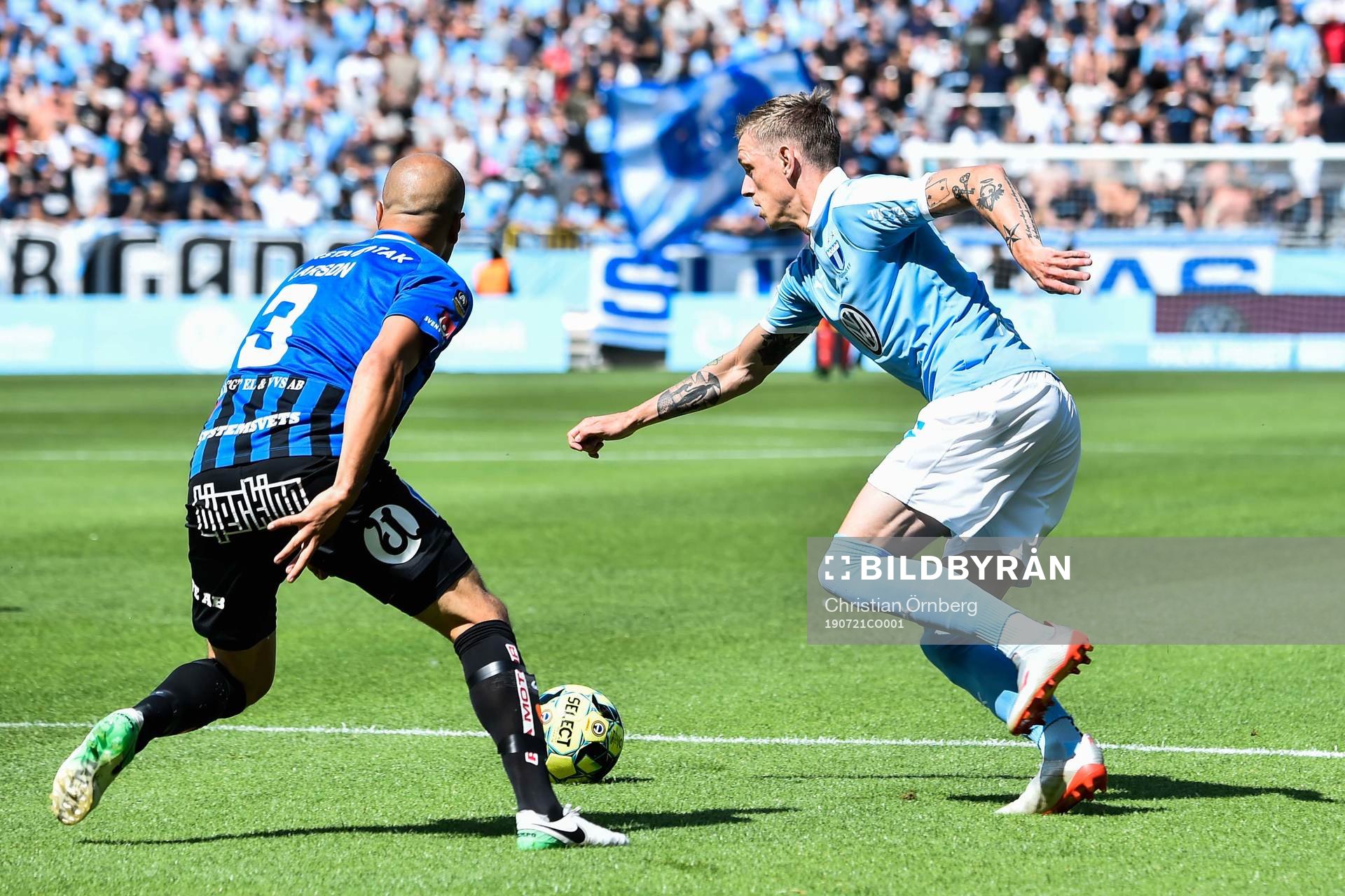 Malmö FFs Sören Rieks och Sirius Karl Larson