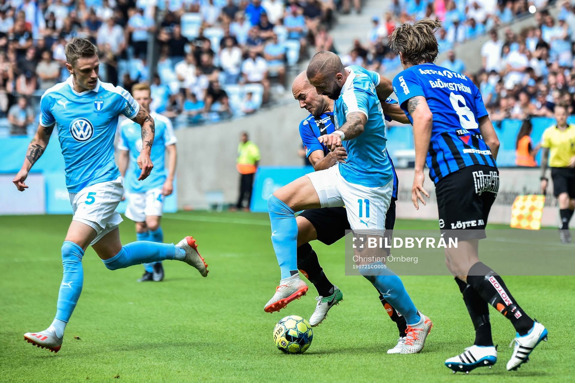 Malmö FFs Sören Rieks och Guillermo Molins mot Sirius