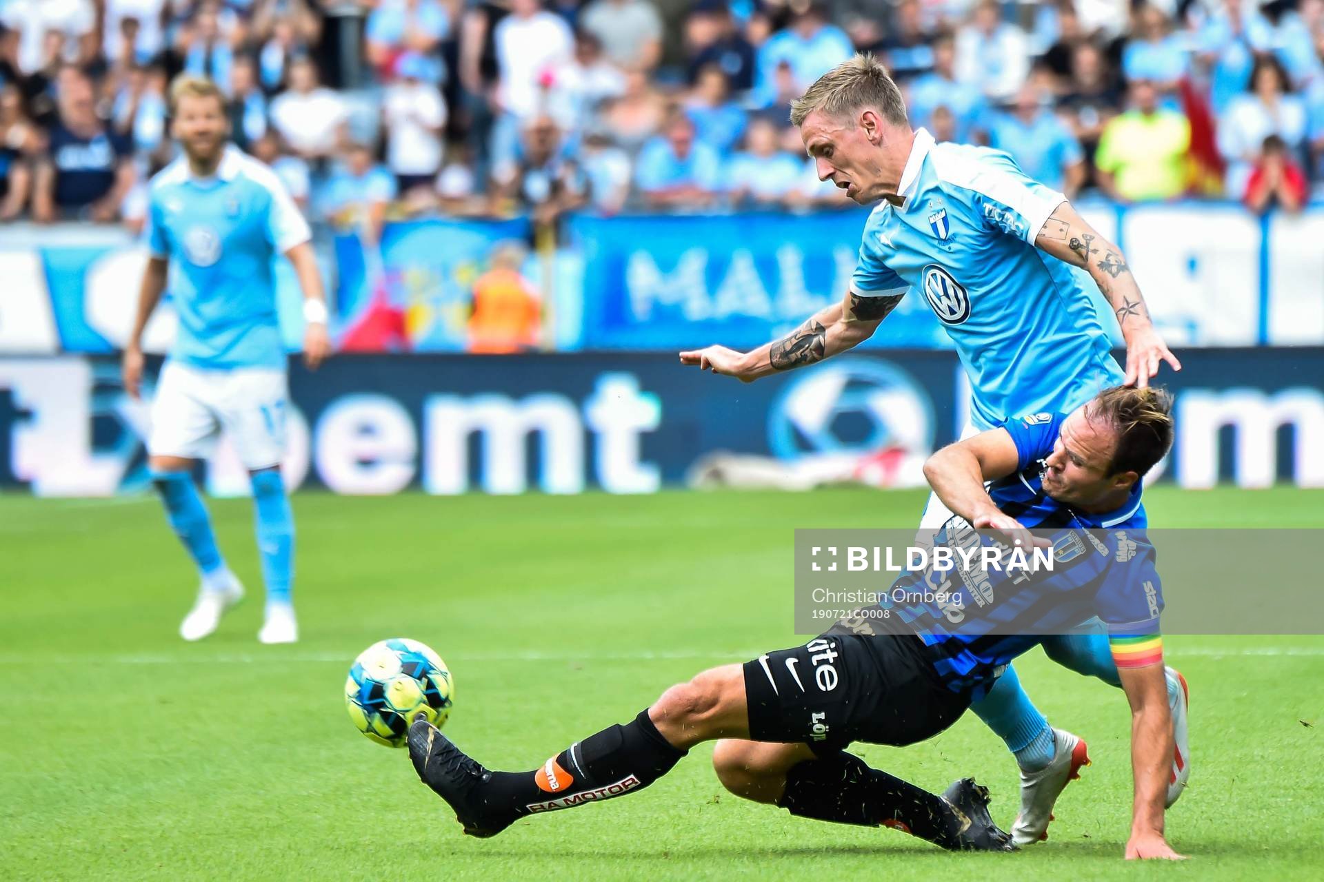 Malmö FFs Sören Rieks och Sirius Niklas Busch Thor