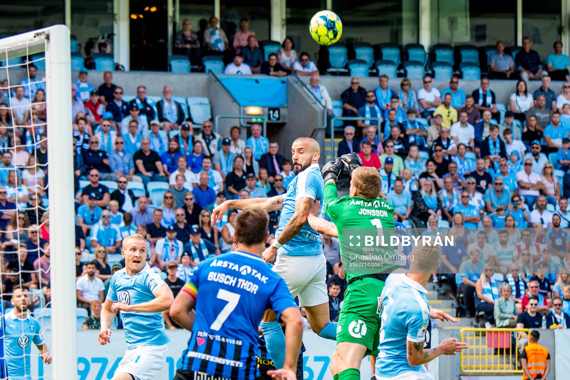 Malmö FFs Franz Brorsson och Guillermo Molins mot Sirius