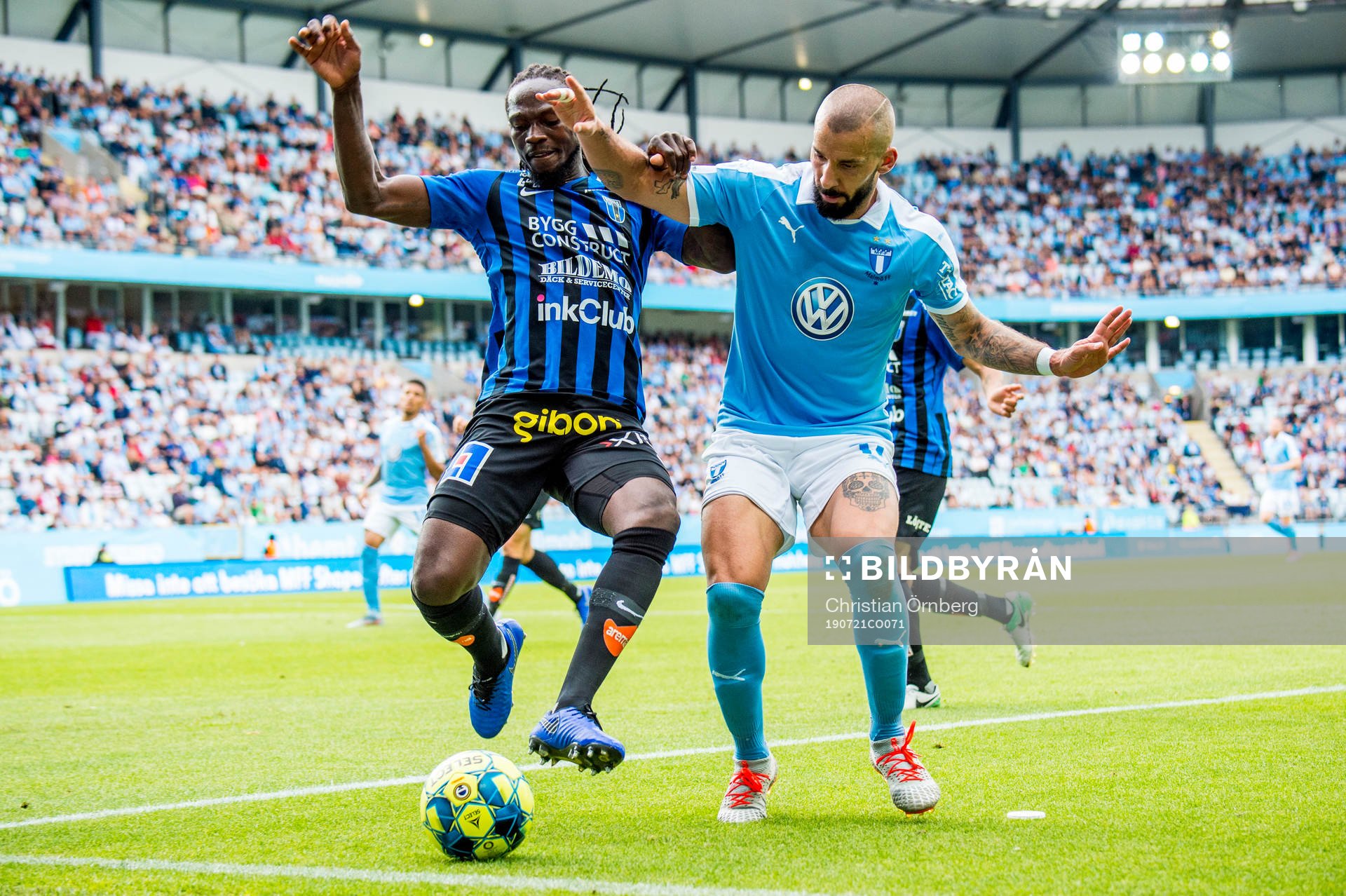 Sirius Kebba Ceesay mot Malmö FFs Guillermo Molins