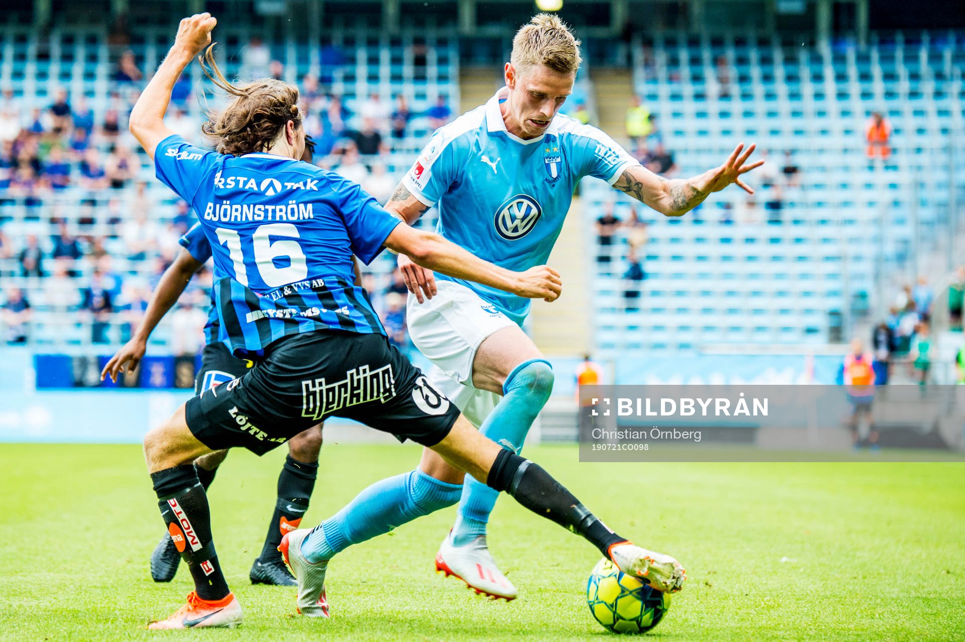 Malmö FFs Sören Rieks mot Sirius Axel Björnström
