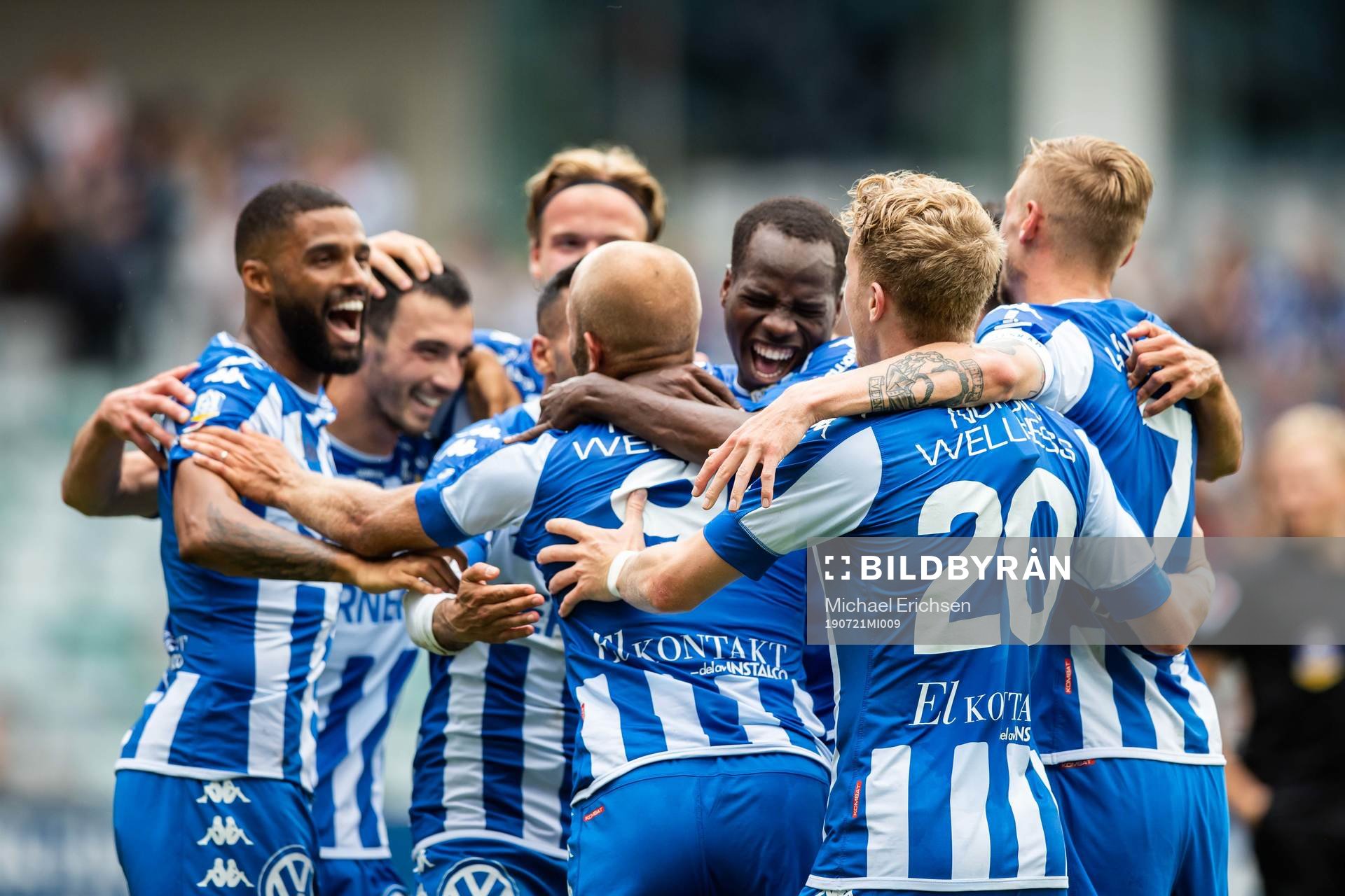 IFK Göteborgs Robin Söder jublar med lagkamrater