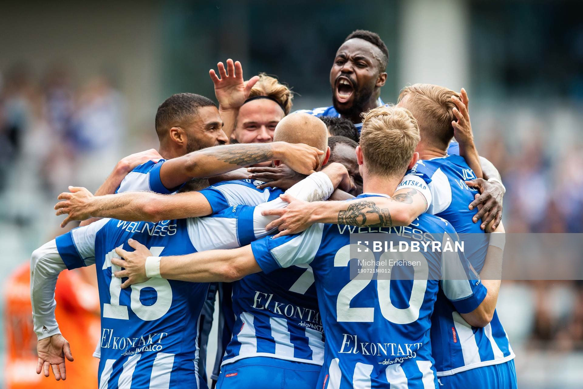 IFK Göteborgs Robin Söder jublar med lagkamrater