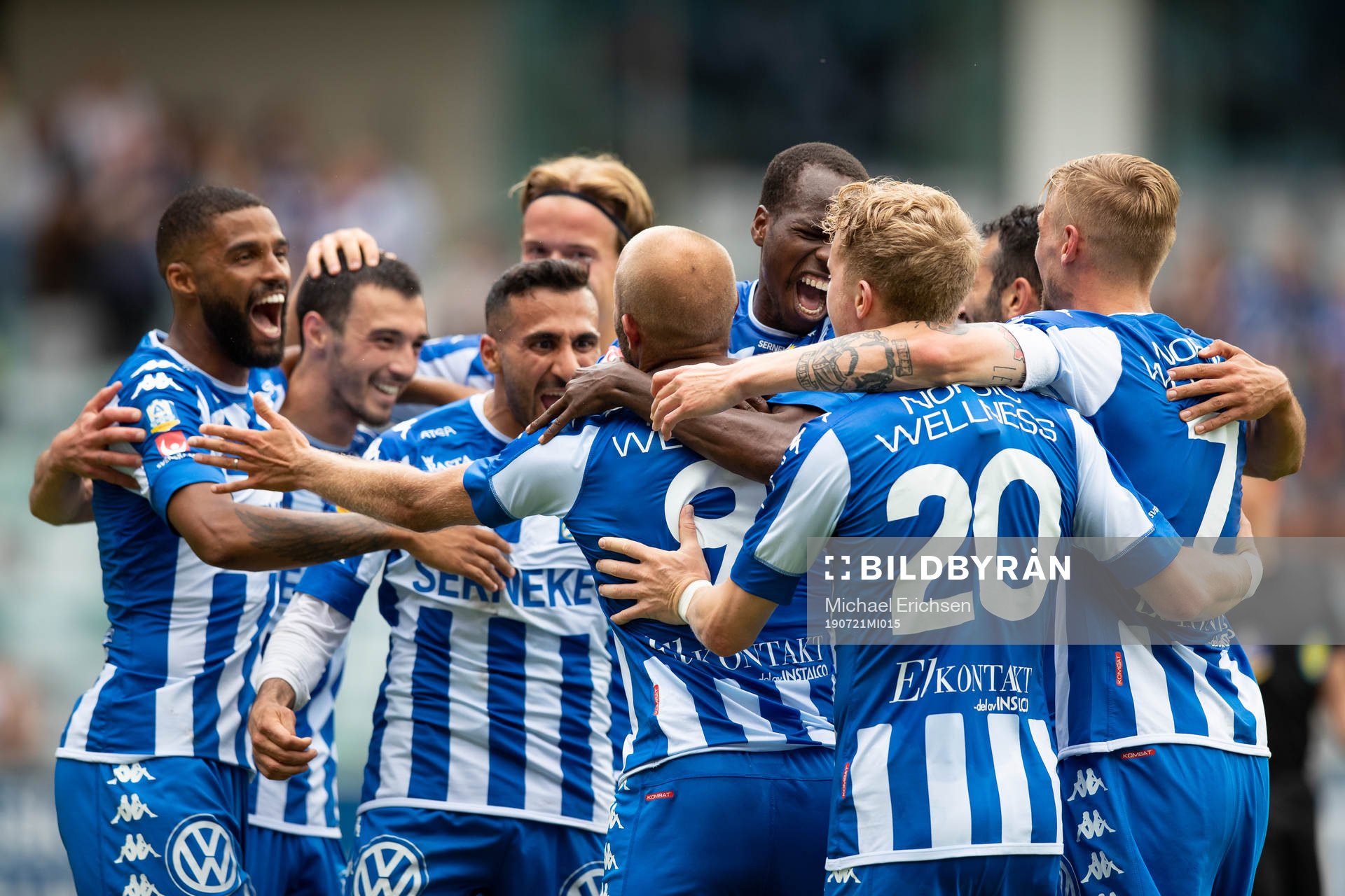 IFK Göteborgs Robin Söder jublar med lagkamrater