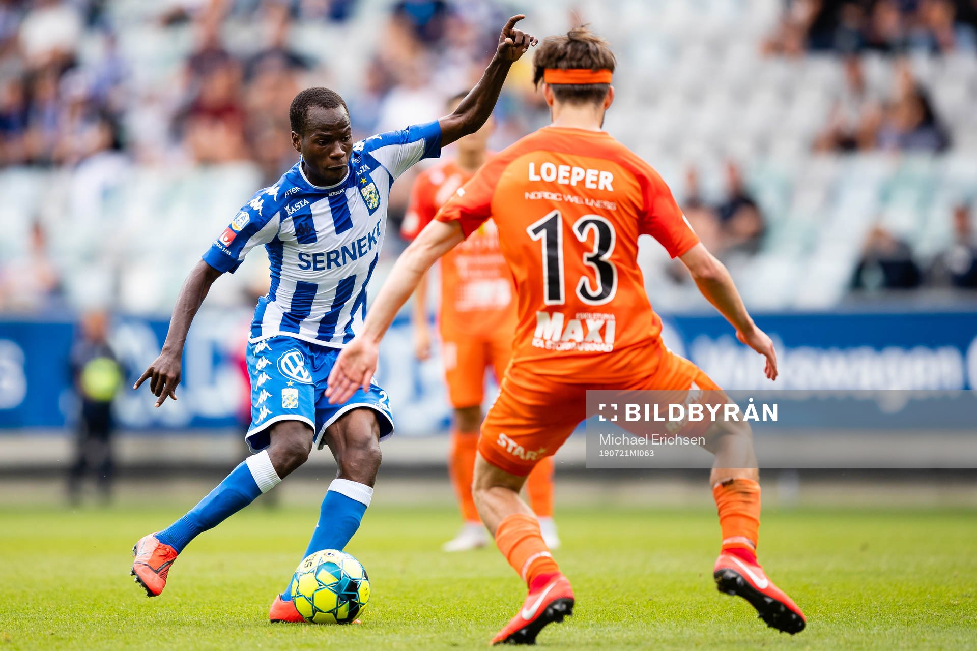 IFK Göteborgs Alhassan Yusuf Abdullahi mot AFC Eskilstunas