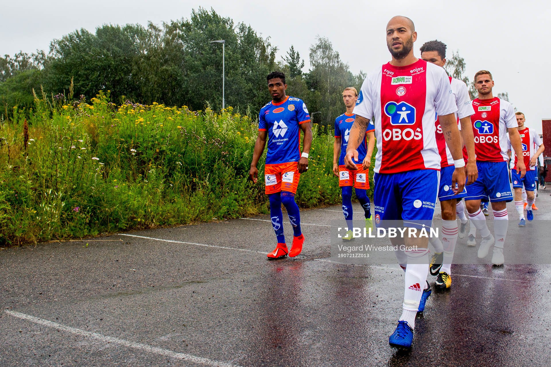 Erikson Spinola Lima of Aalesund and Kristian Brix of KFUM