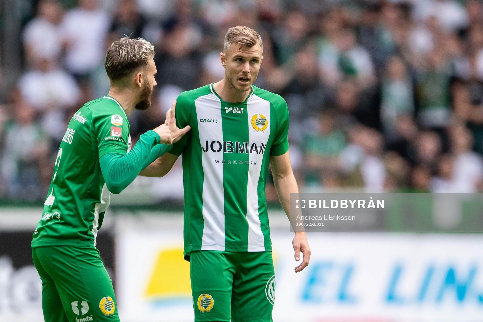 Hammarbys Simon Sandberg och Richard Magyar