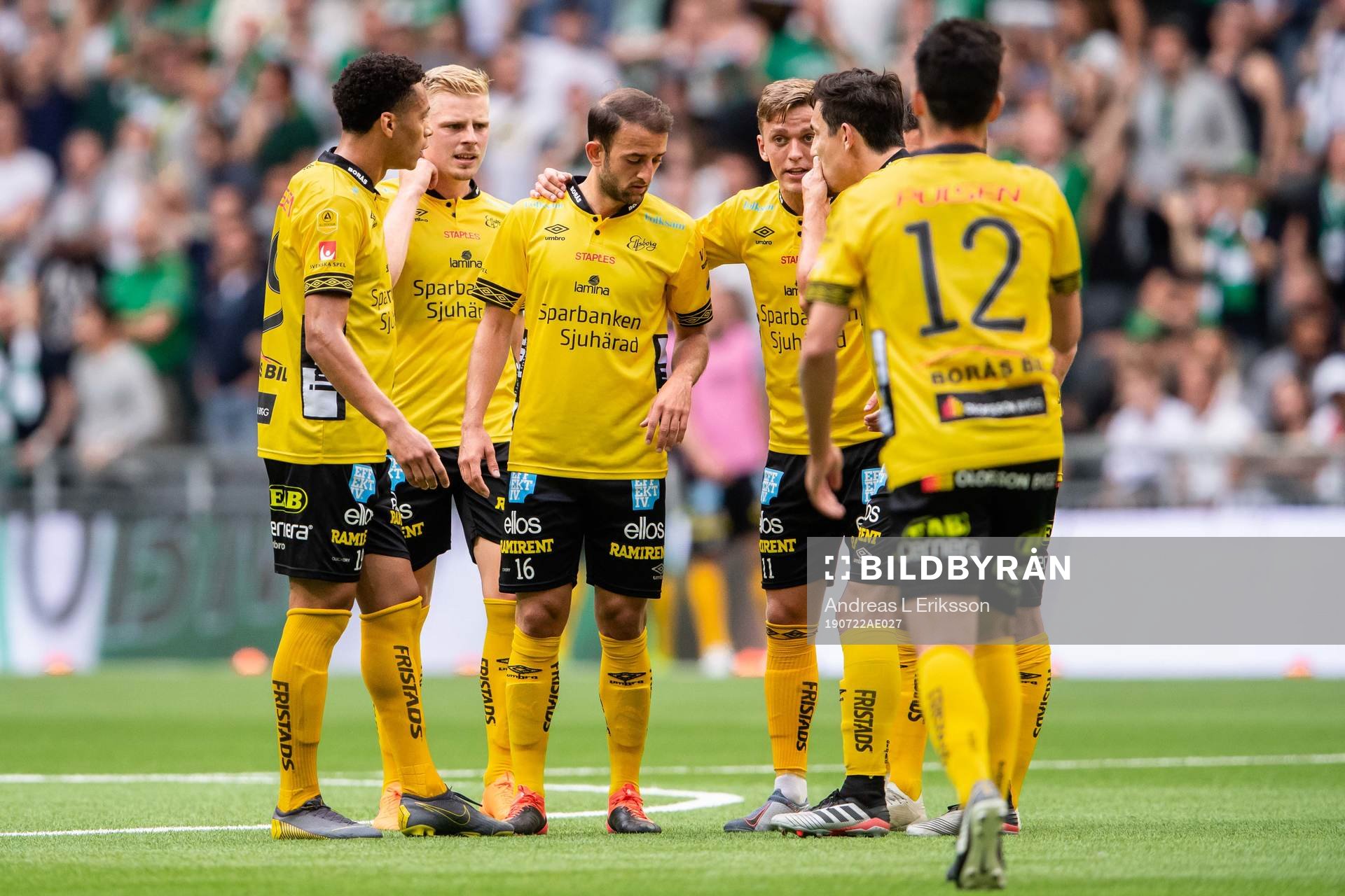 Elfsborgs Kevin Kabran, Robert Gojani, Jesper Karlsson och