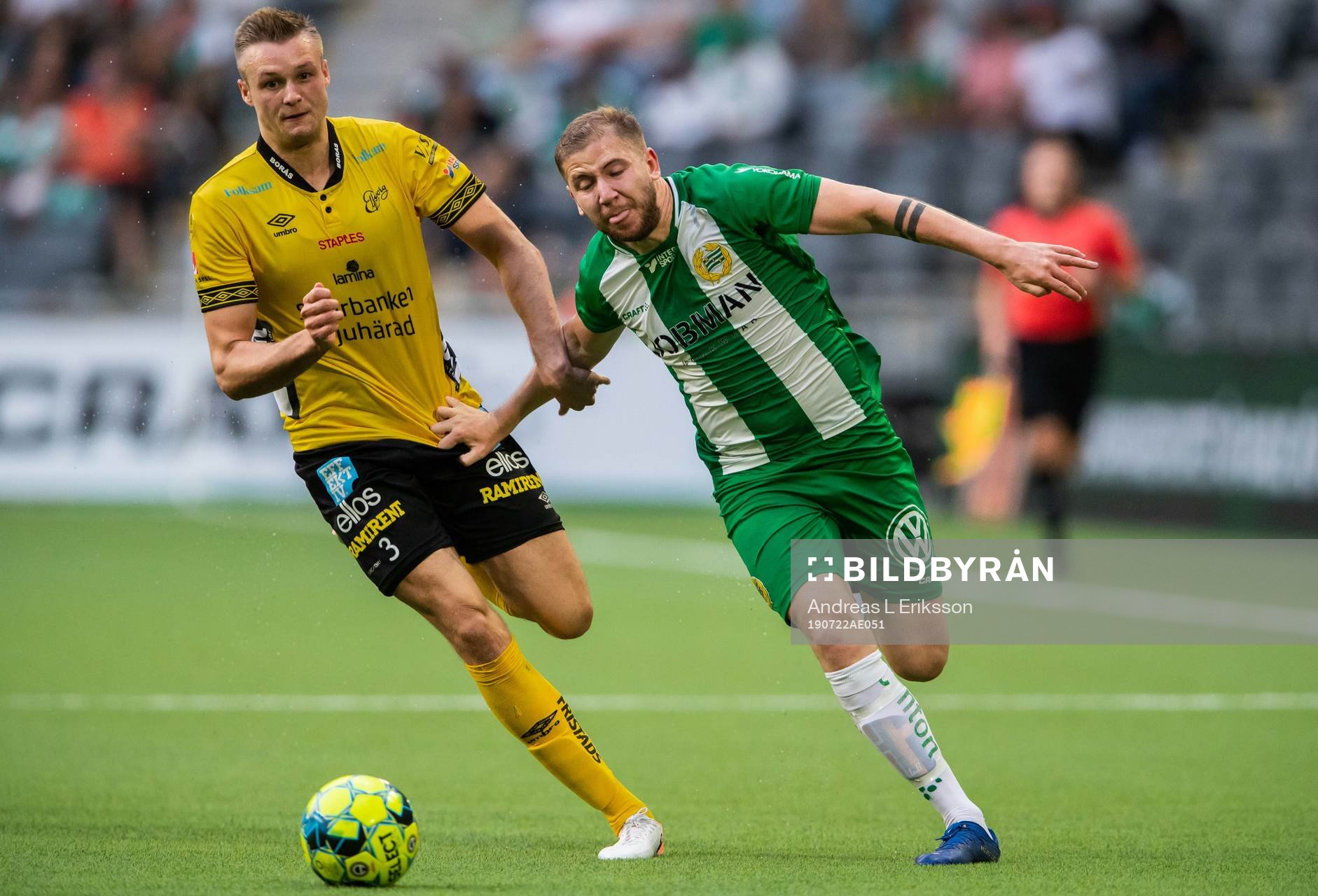 Elfsborgs Stian Rode Gregersen och Hammarbys Darijan Bojanic