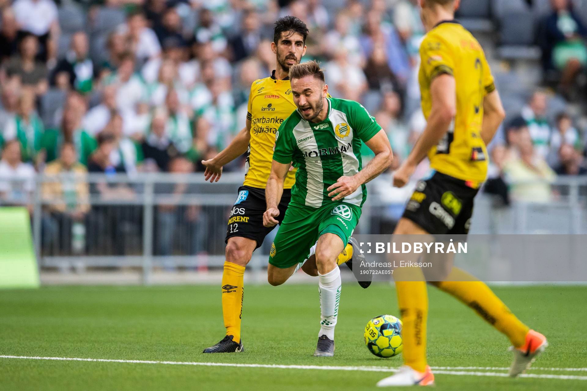 Hammarbys Muamer Tankovic och Elfsborgs Joakim Nilsson