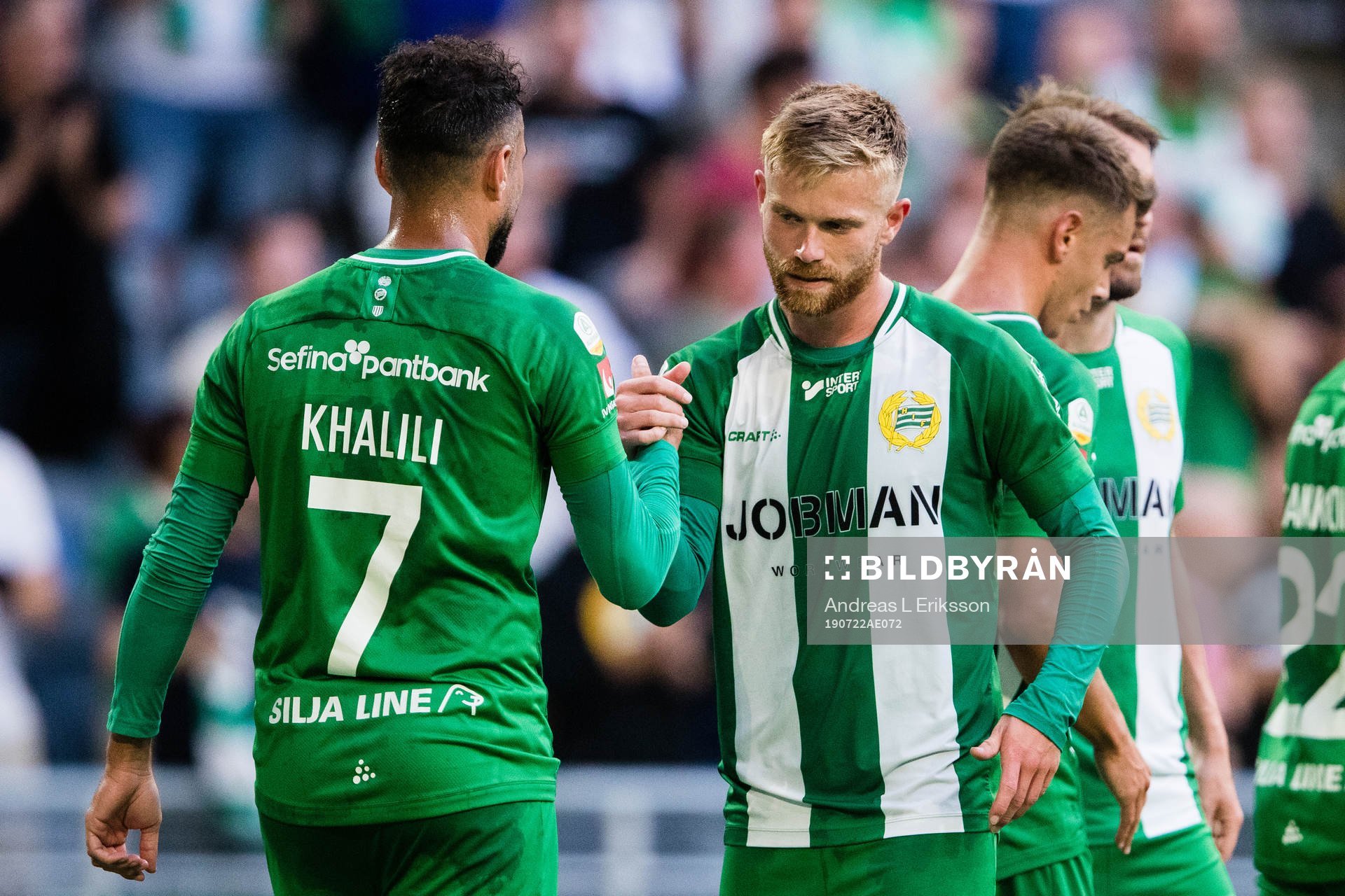 Hammarbys Imad Khalili och Dennis Widgren