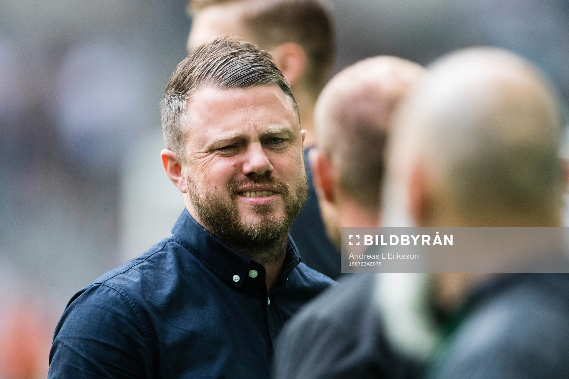 Elfsborgs manager Jimmy Thelin innan fotbollsmatchen i