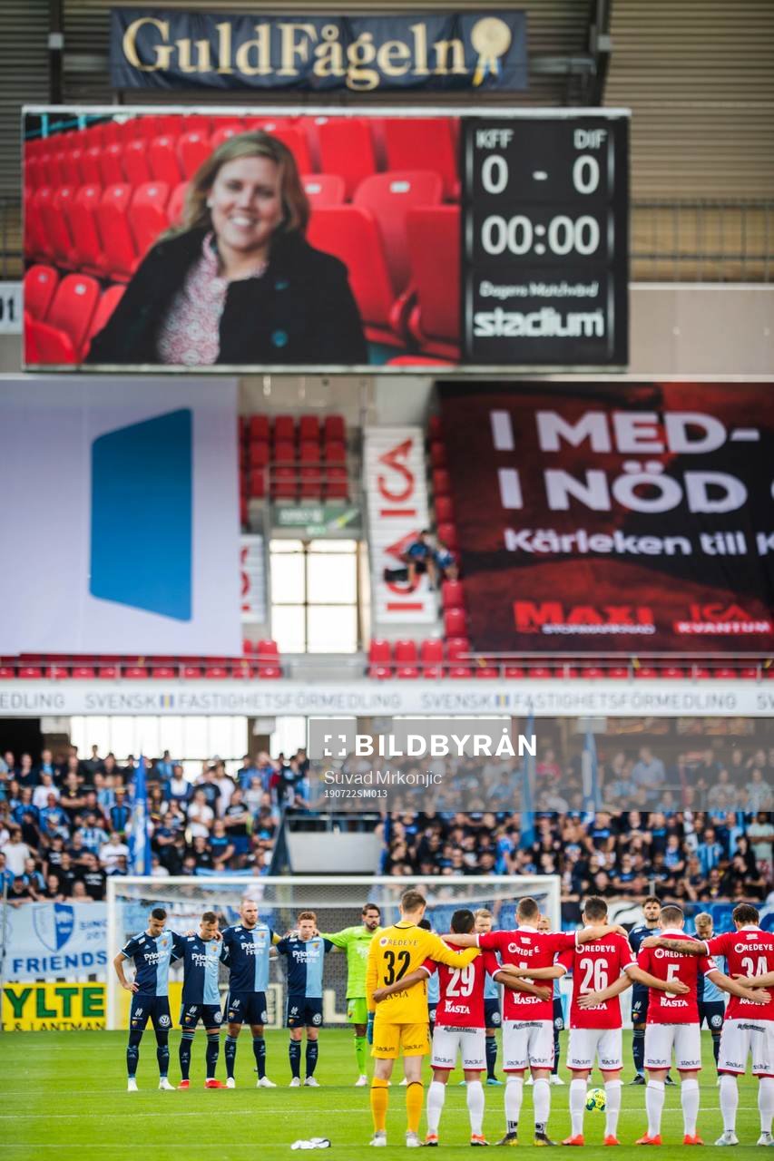 En tyst minut för Kalmars Johanna Brolin