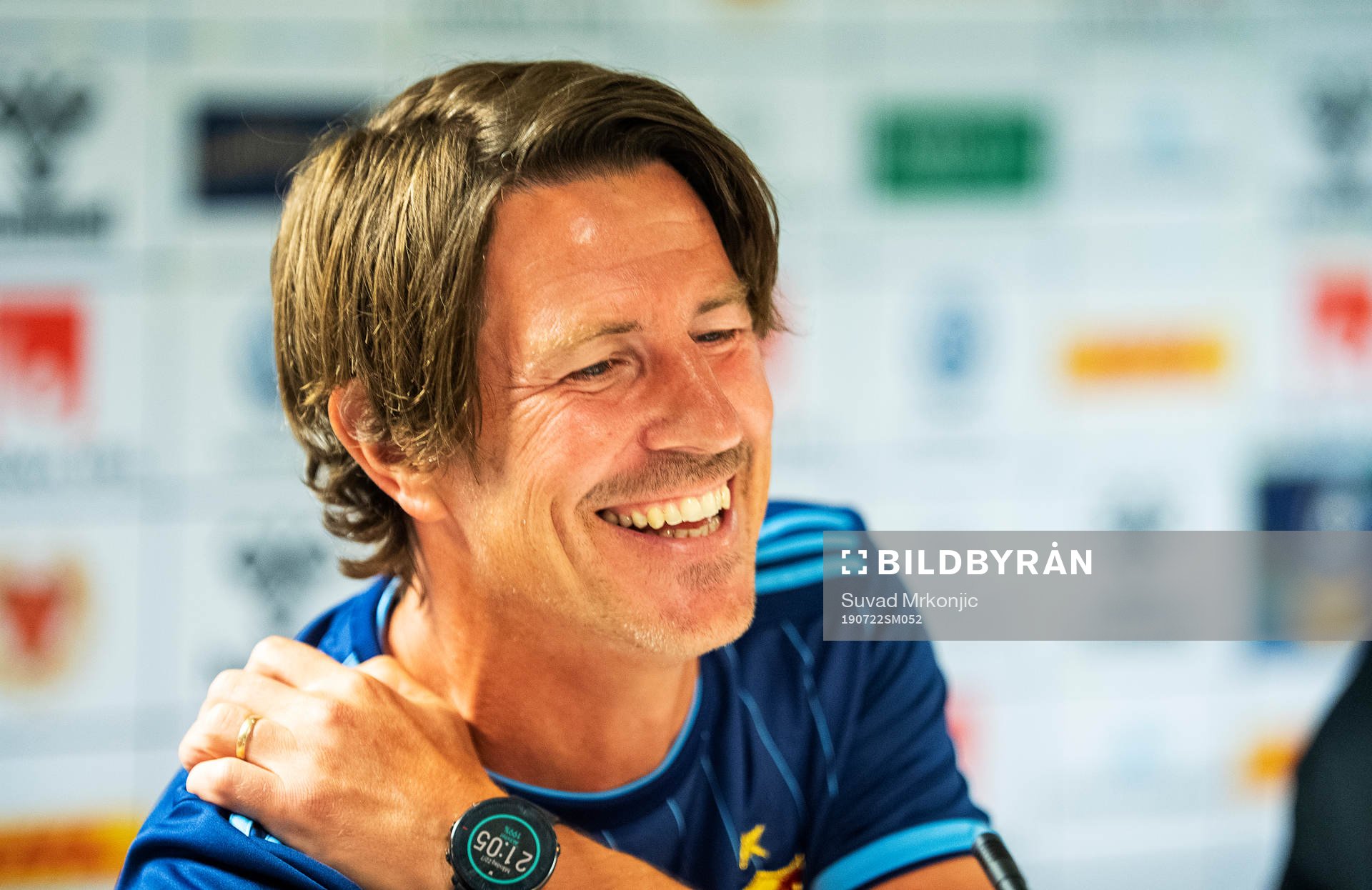 Djurgårdens tränare Thomas Lagerlöf under fotbollsmatchen i Allsvenskan mellan Kalmar och Djurgården den 22 juli 2019 i Kalmar.