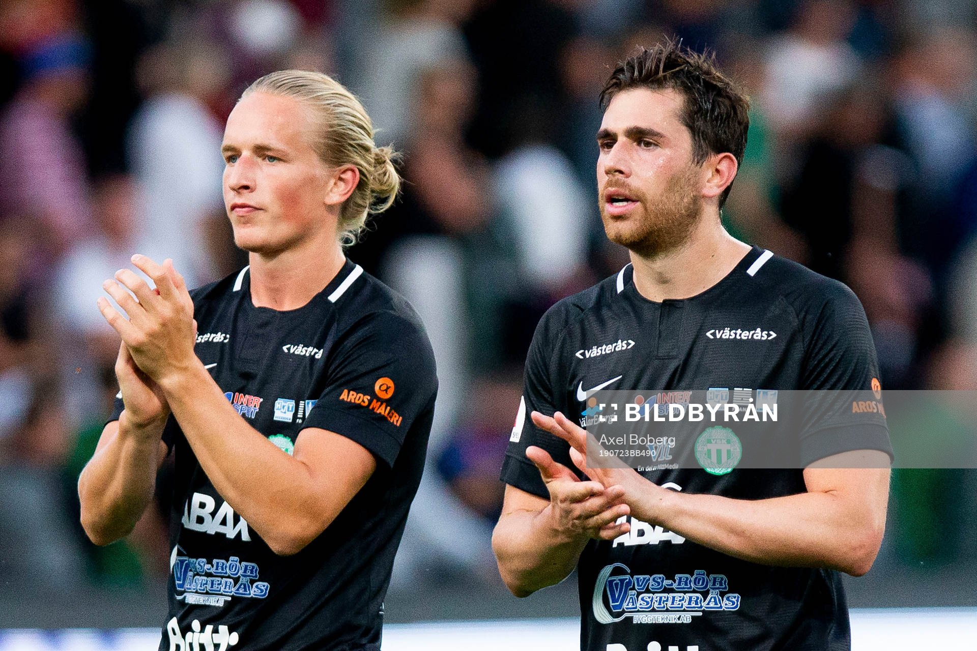Västerås Douglas Karlberg och Carlos Gaete Moggia deppar
