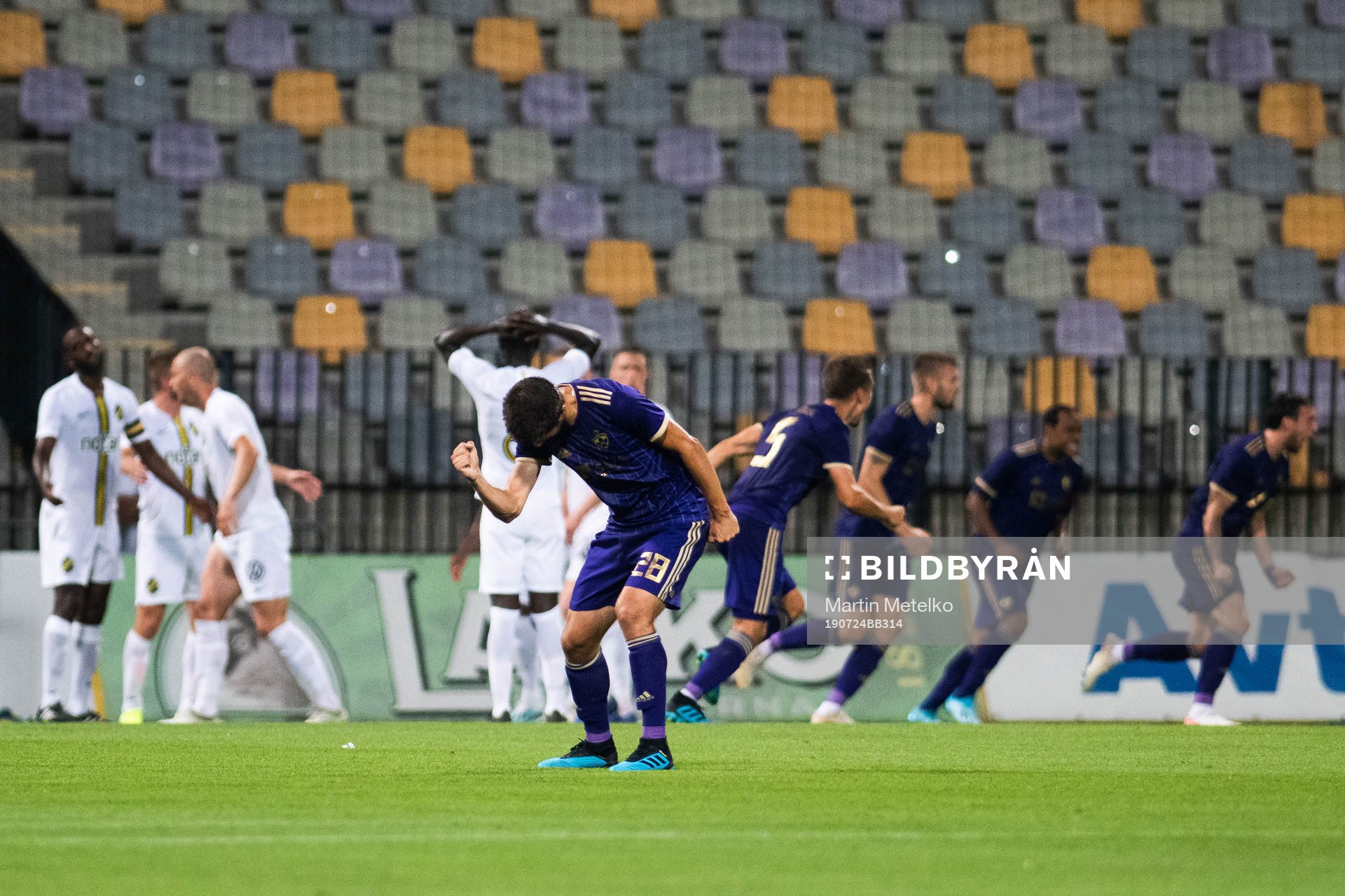 Mitja Viler of Maribor celebrates