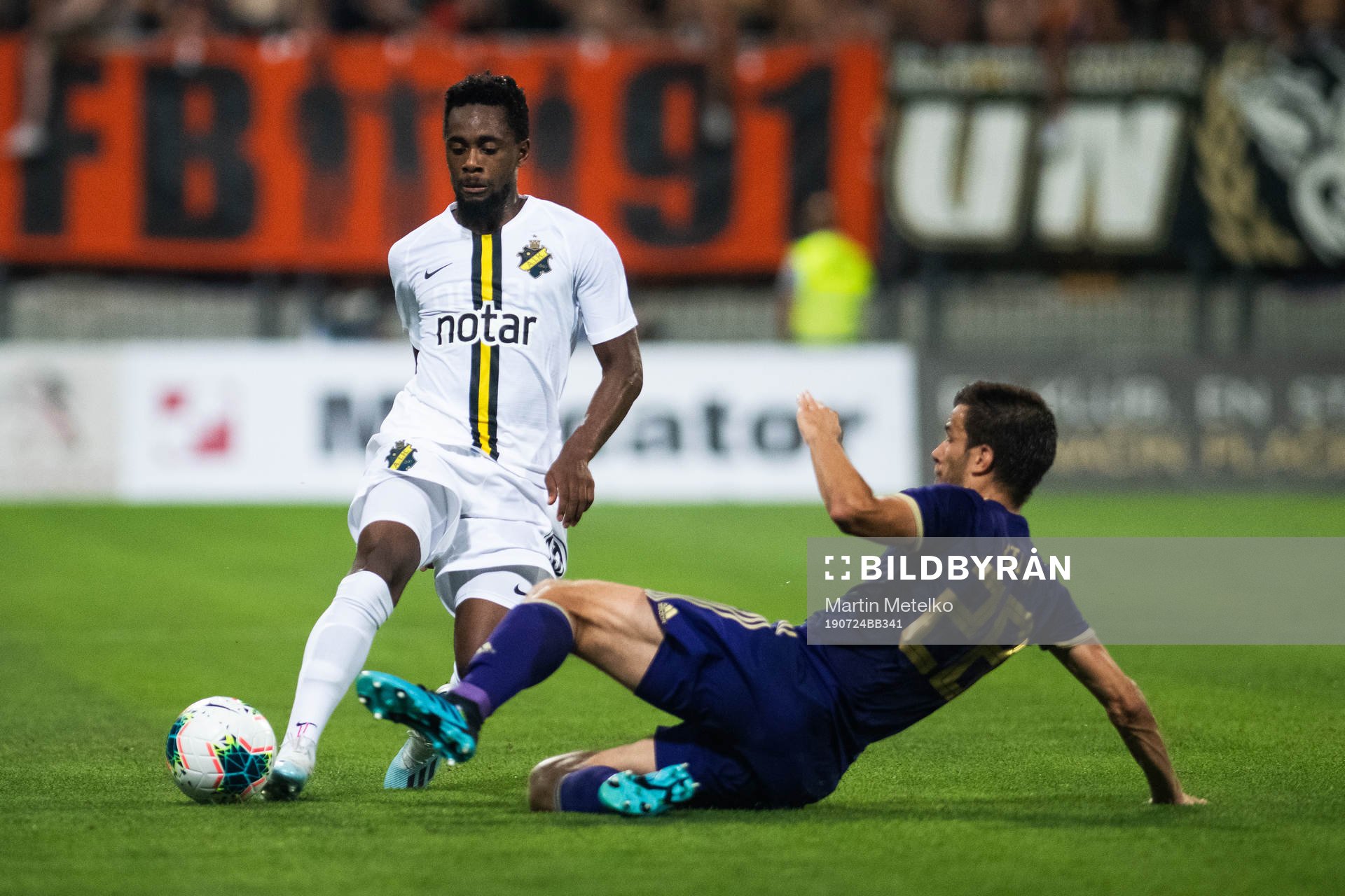 Heradi Rashidi of AIK and Mitja Viler of Maribor
