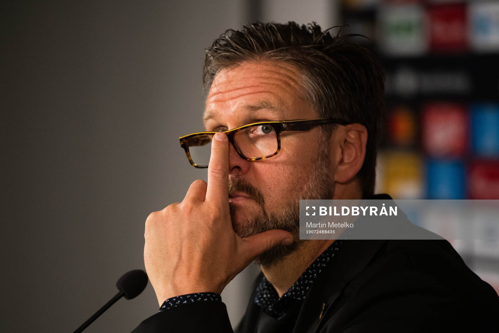 Rikard Norling, head coach of AIK at the press conference
