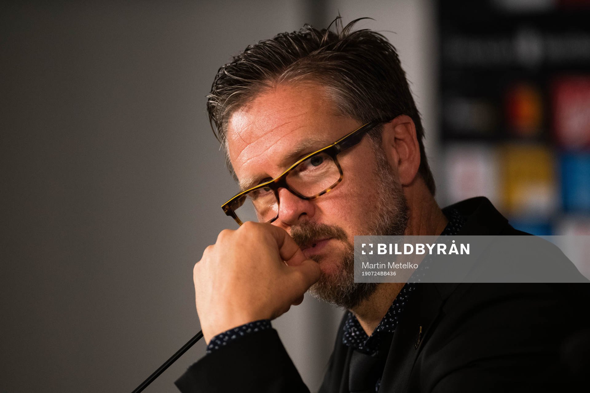 Rikard Norling, head coach of AIK at the press conference