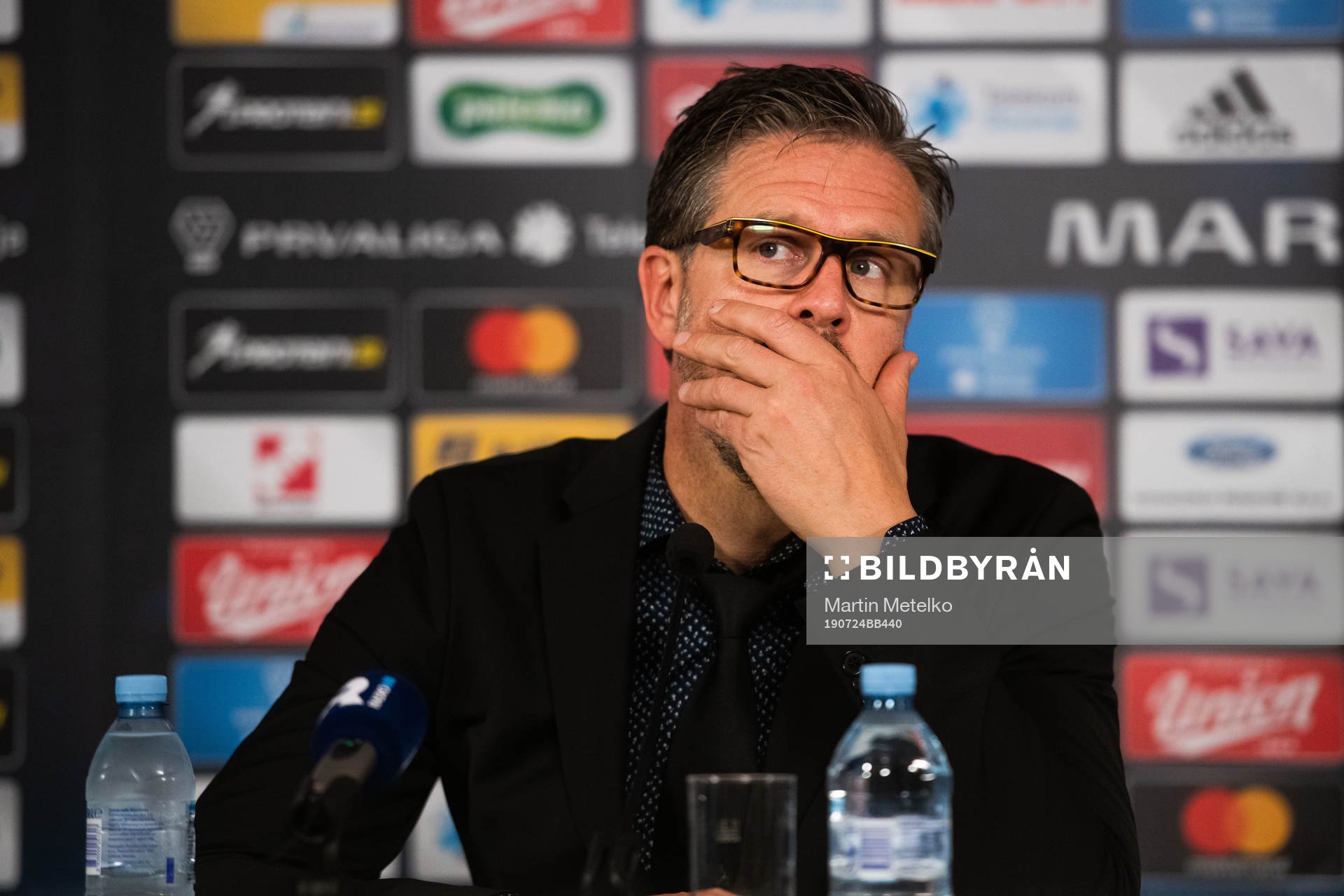 Rikard Norling, head coach of AIK at the press conference
