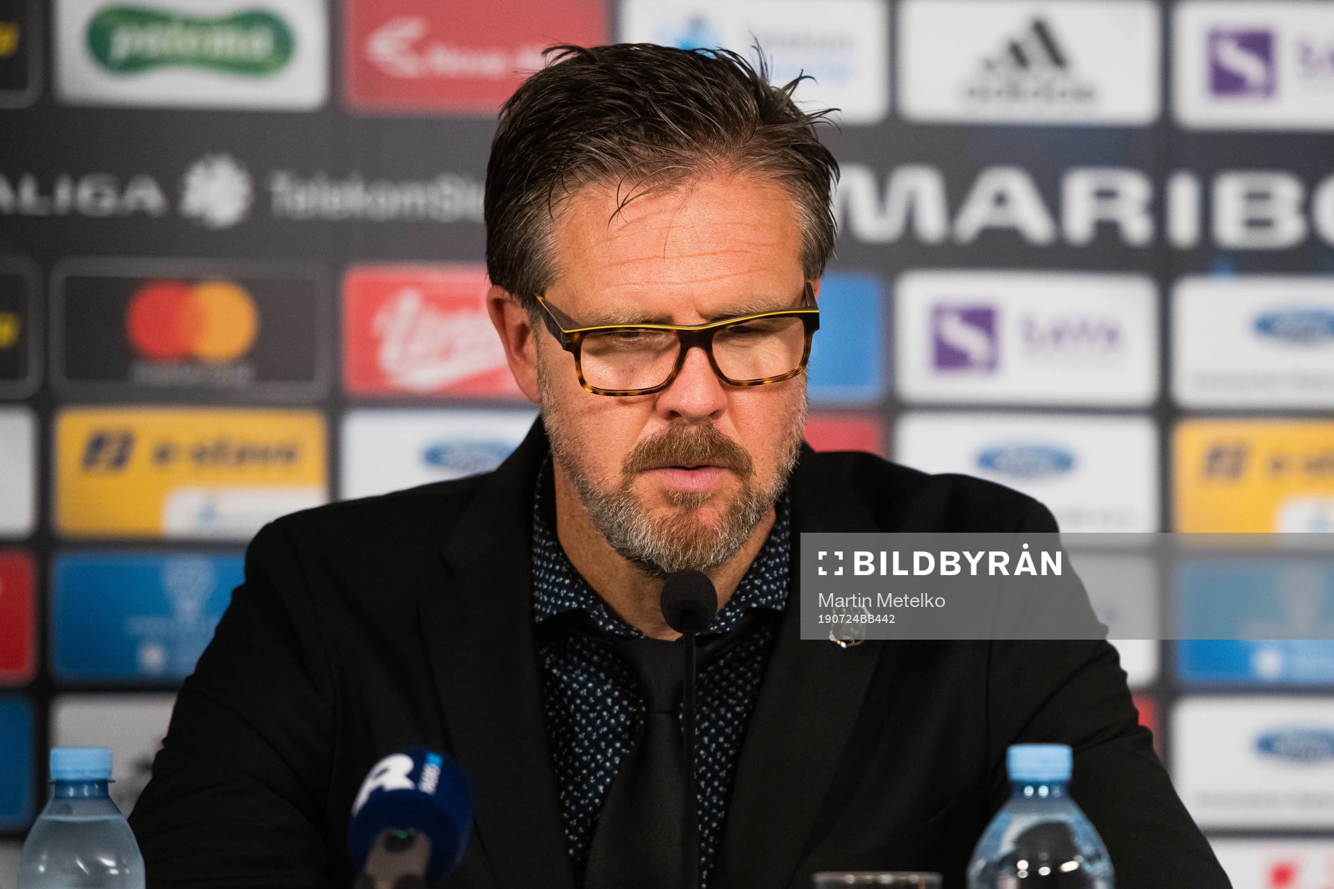 Rikard Norling, head coach of AIK at the press conference