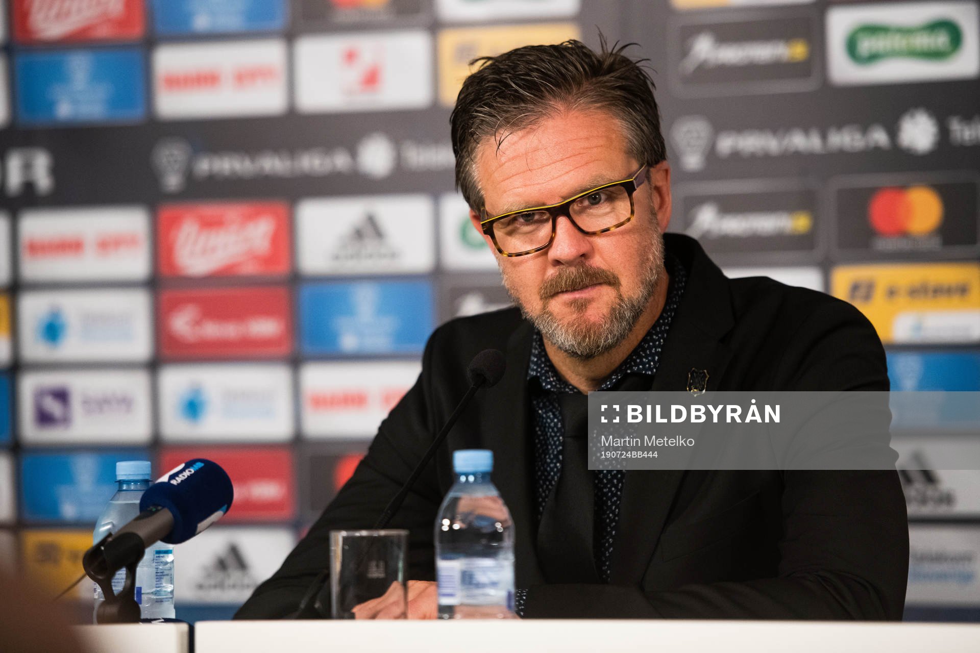 Rikard Norling, head coach of AIK at the press conference