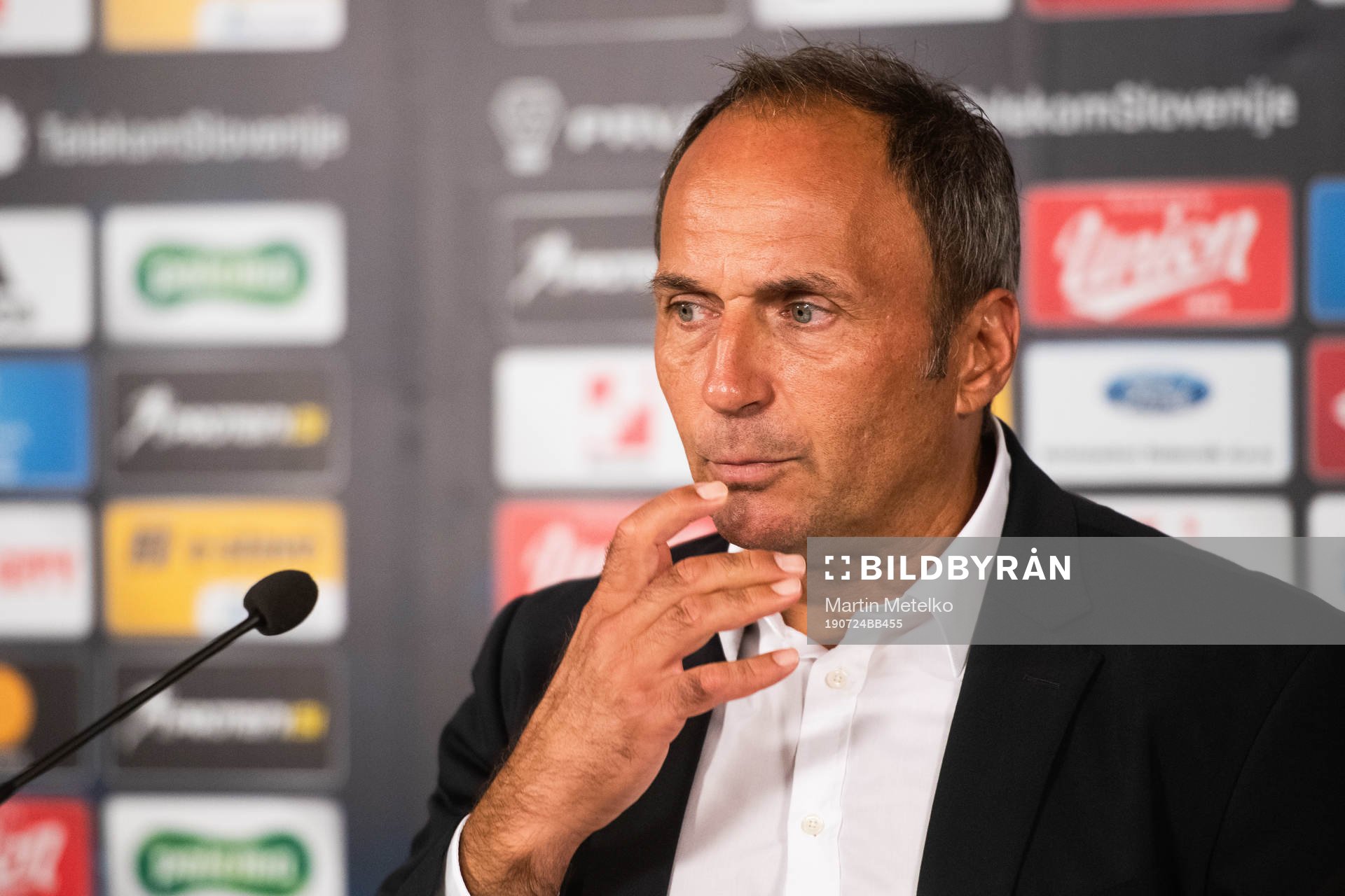 Darko Milanic, head coach of Maribor at the press conference