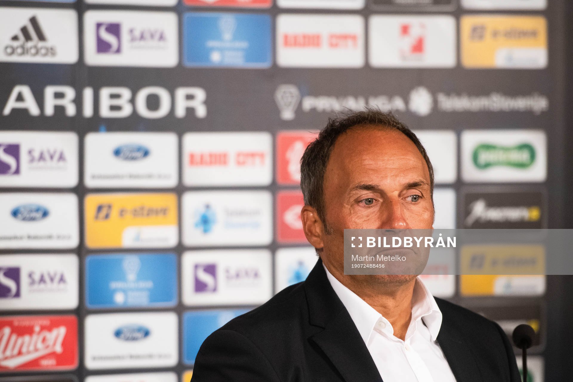 Darko Milanic, head coach of Maribor at the press conference
