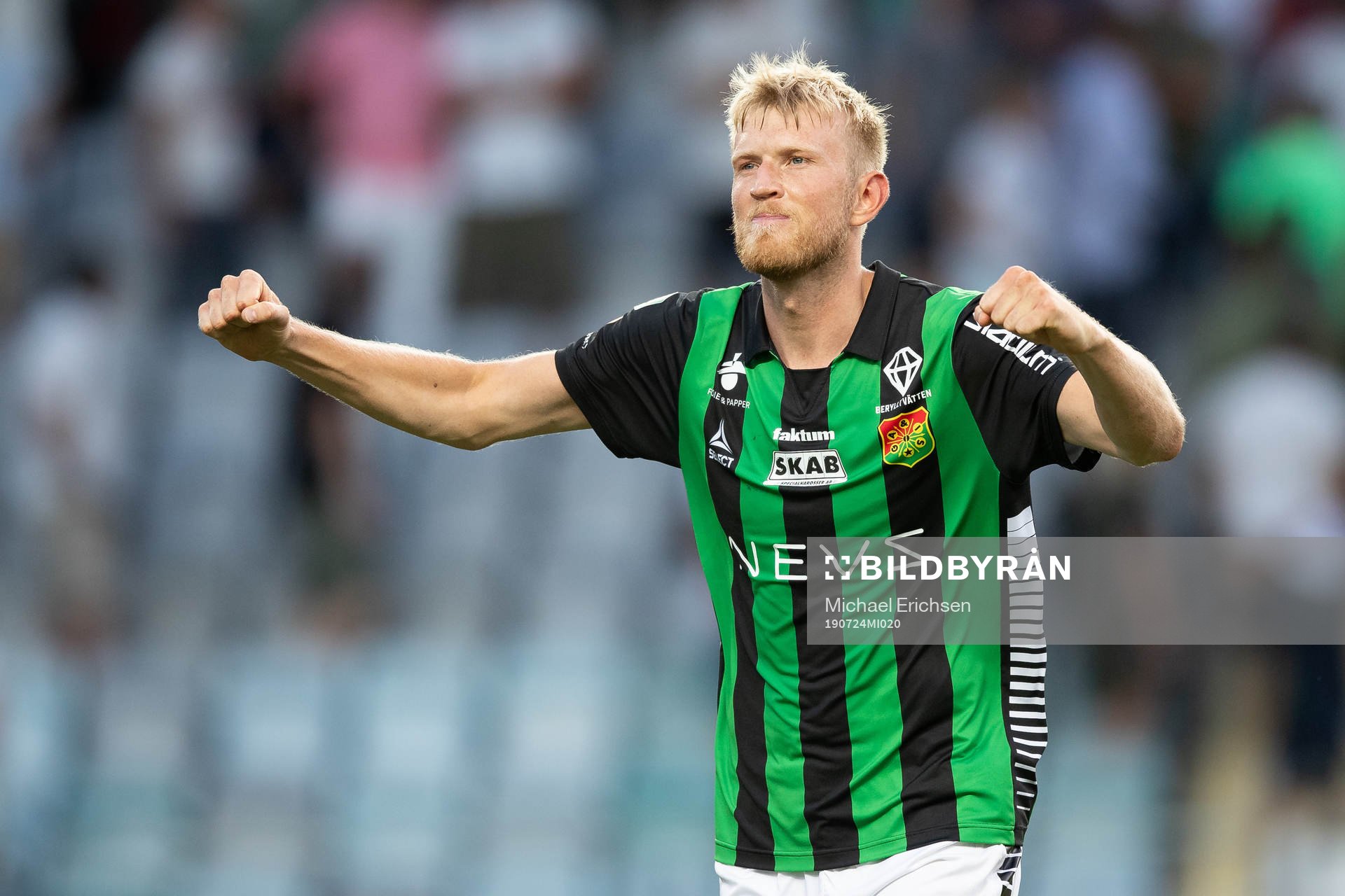 GAIS Carl Elfgren Nyström jublar