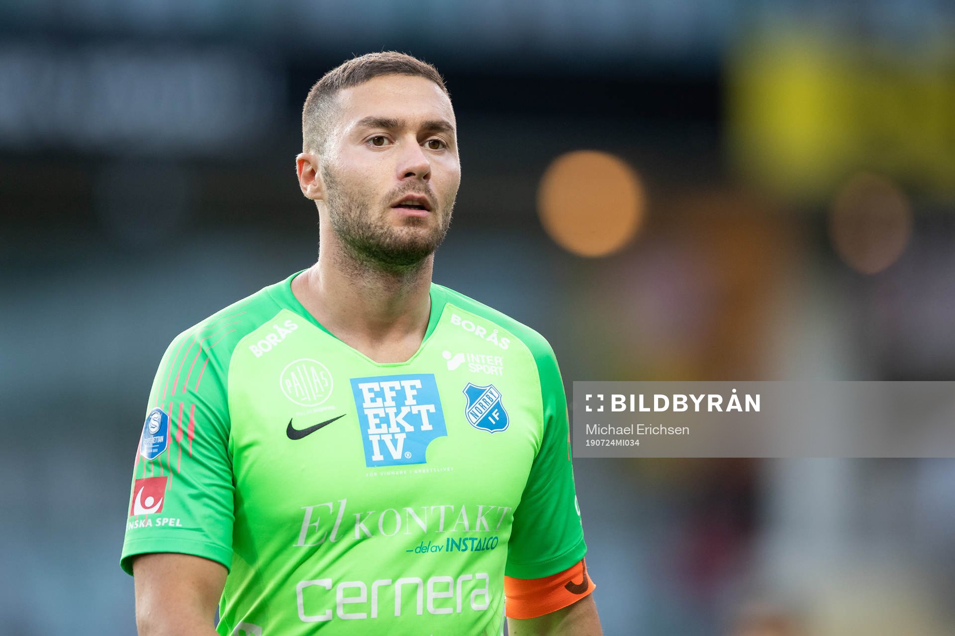 Norrbys målvakt Mergim Krasniqi deppar