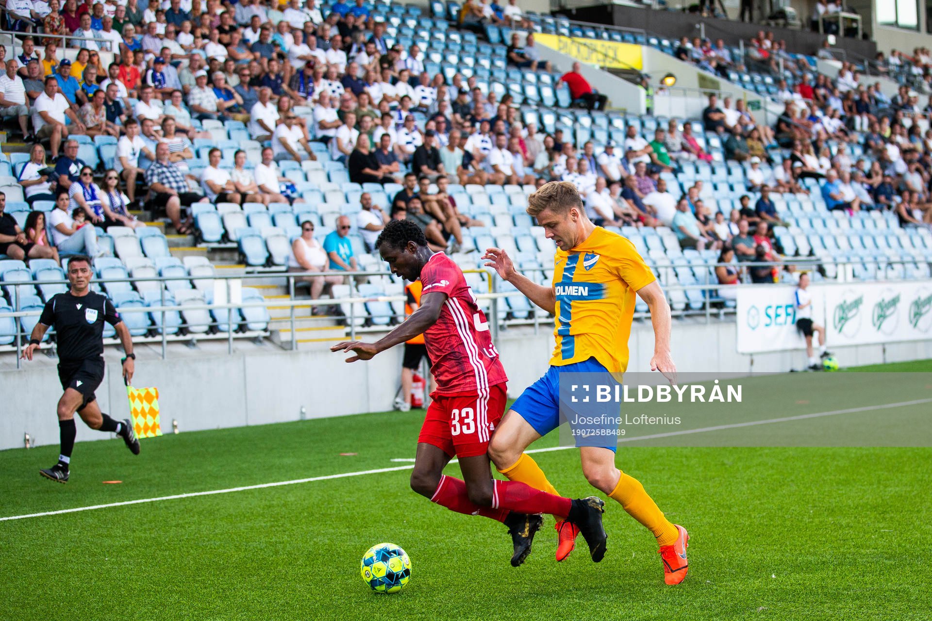 Christoffer Nyman of IFK Norrköping and Seydina Keita of
