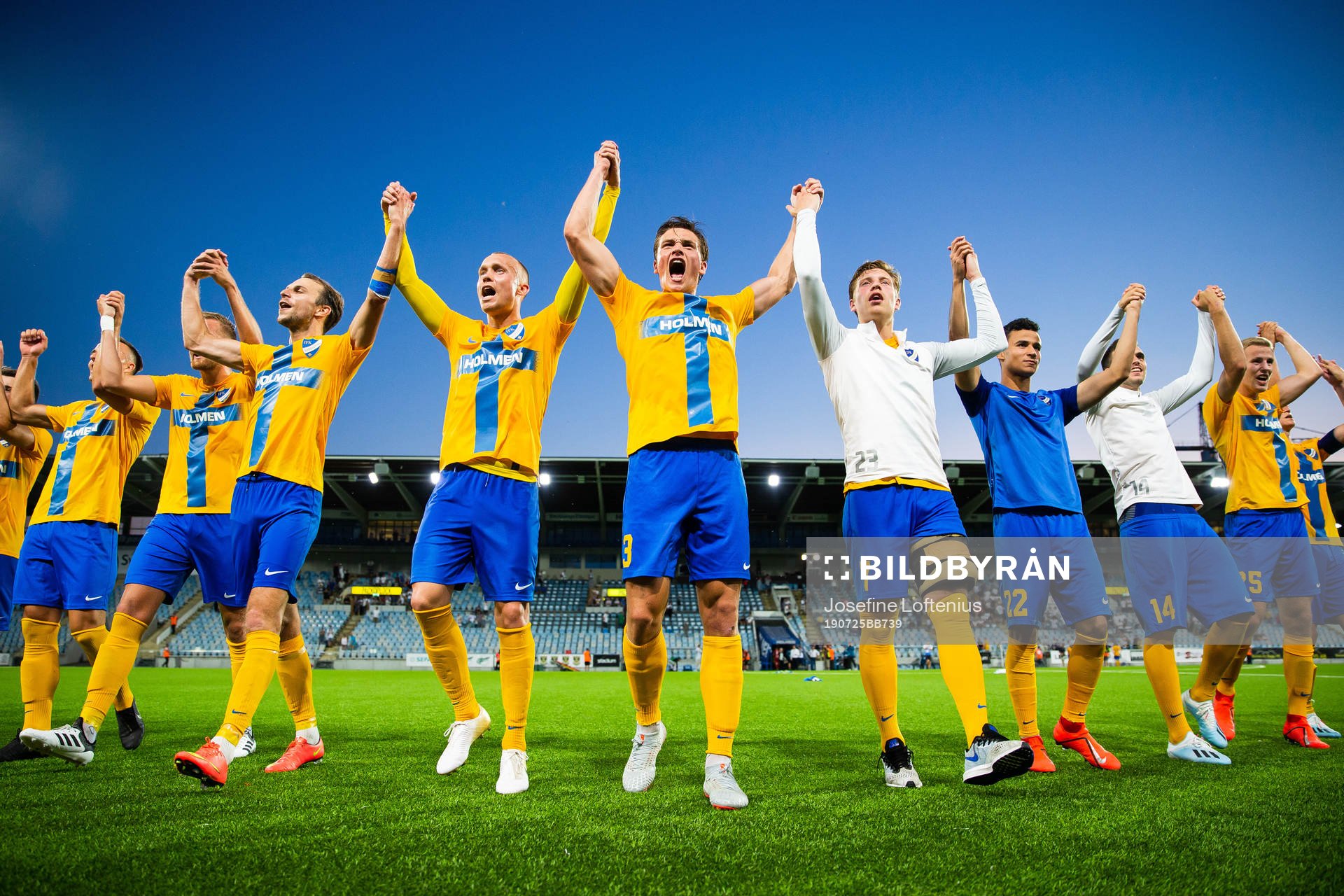 Players of IFK Norrköping celebrate