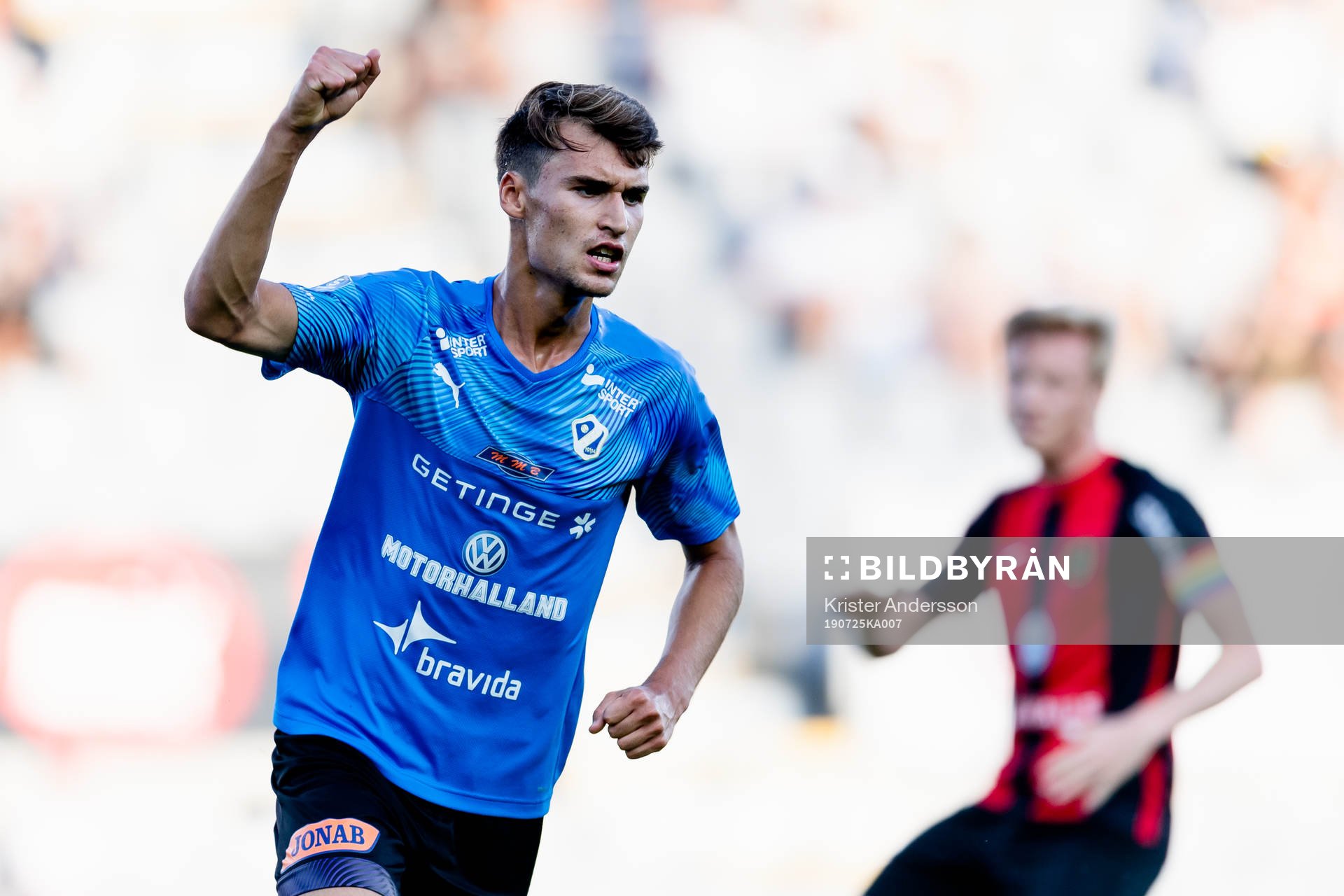 Halmstads Rasmus Wiedsheim-Paul jublar eter 1-1