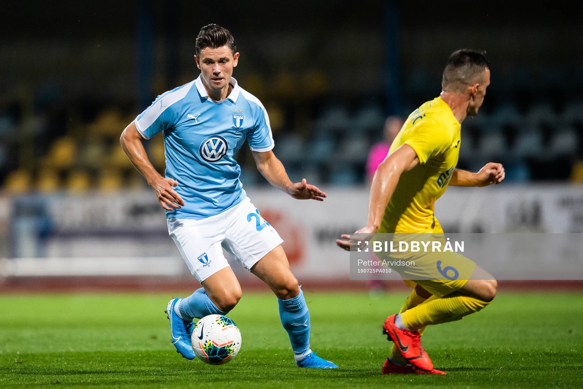 Marcus Antonsson of IFK Norrköping and Tilen Klemencic of
