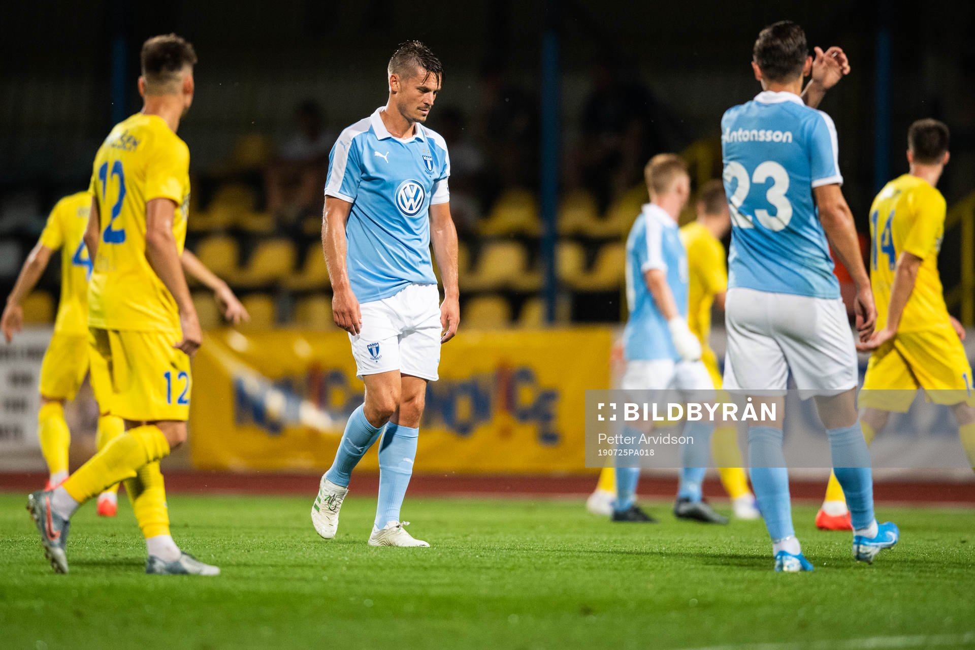 Markus Rosenberg of Malmö FF looks dejected