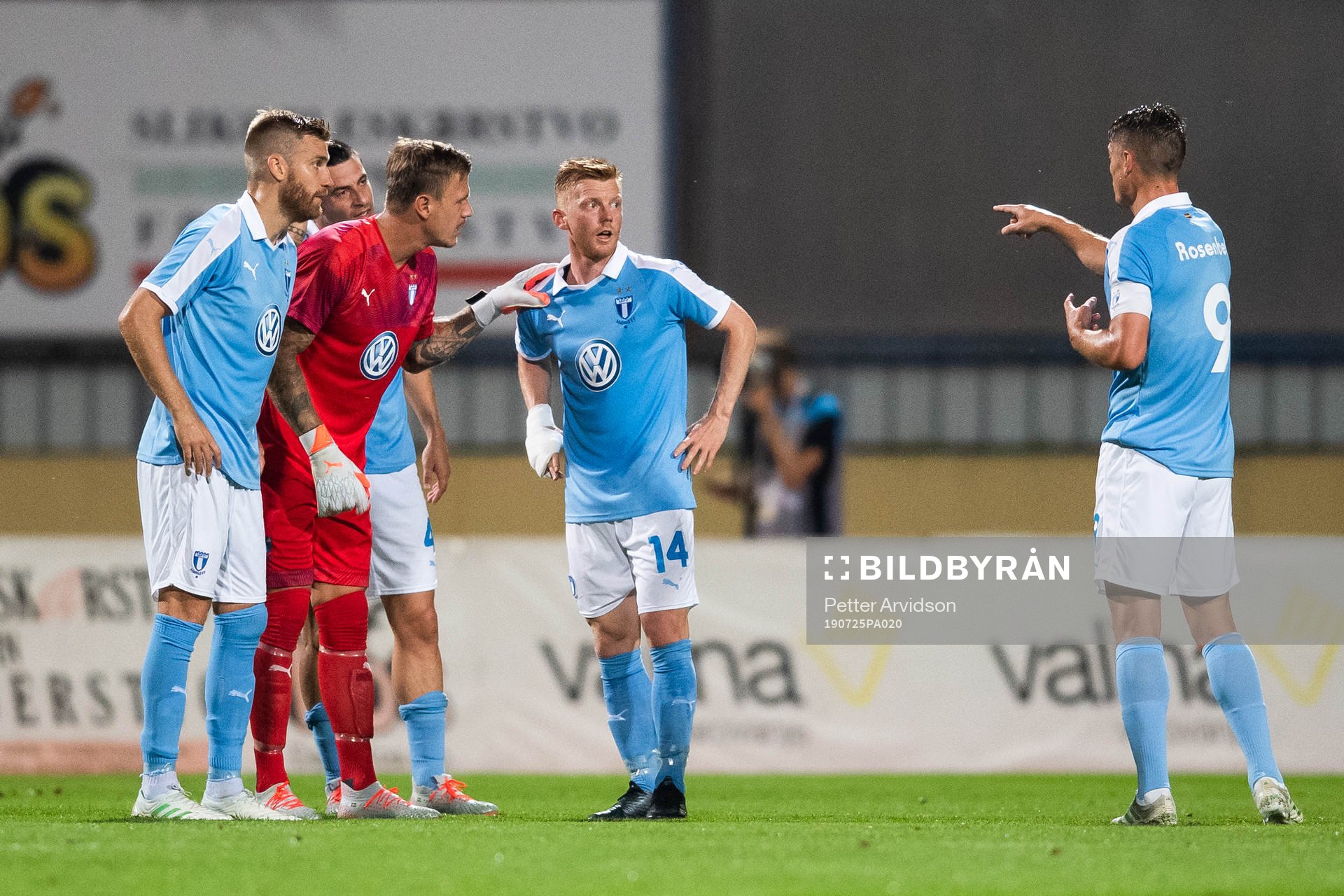 Rasmus Bengtsson, goalkeeper Johan Dahlin, Anders