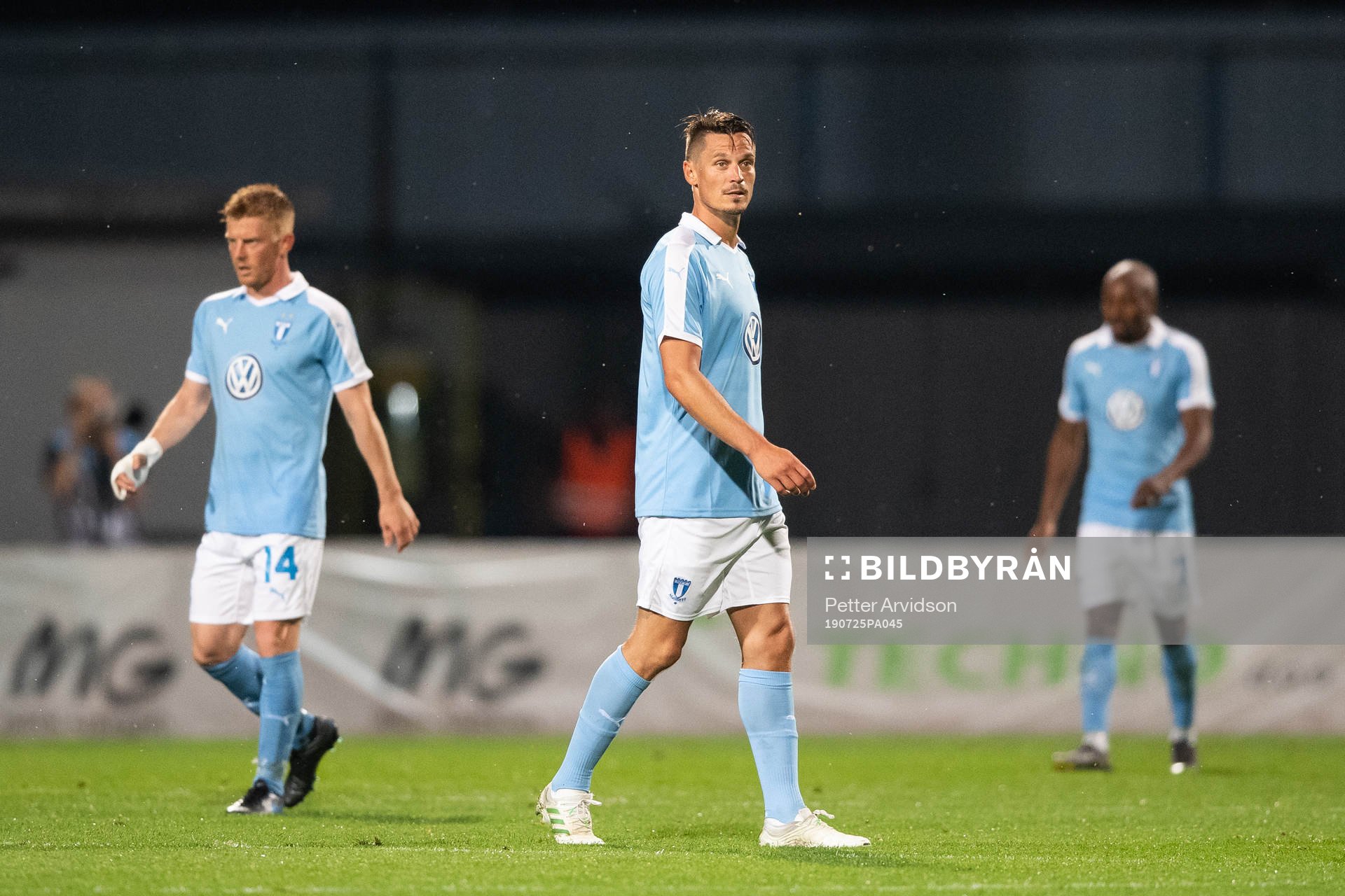 Anders Christiansen and Markus Rosenberg of Malmö FF look
