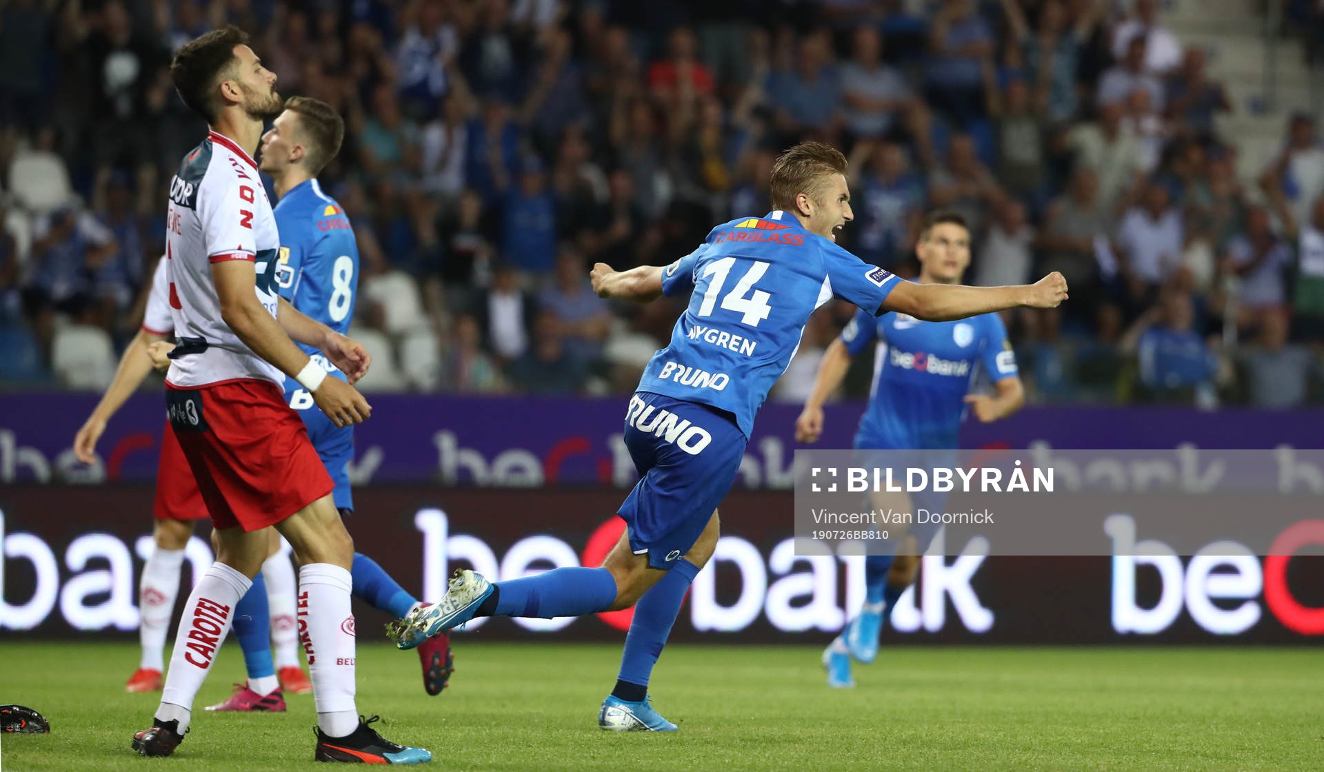 GENK, BELGIUM - JULY 26: Benjamin Nygren of Krc Genk