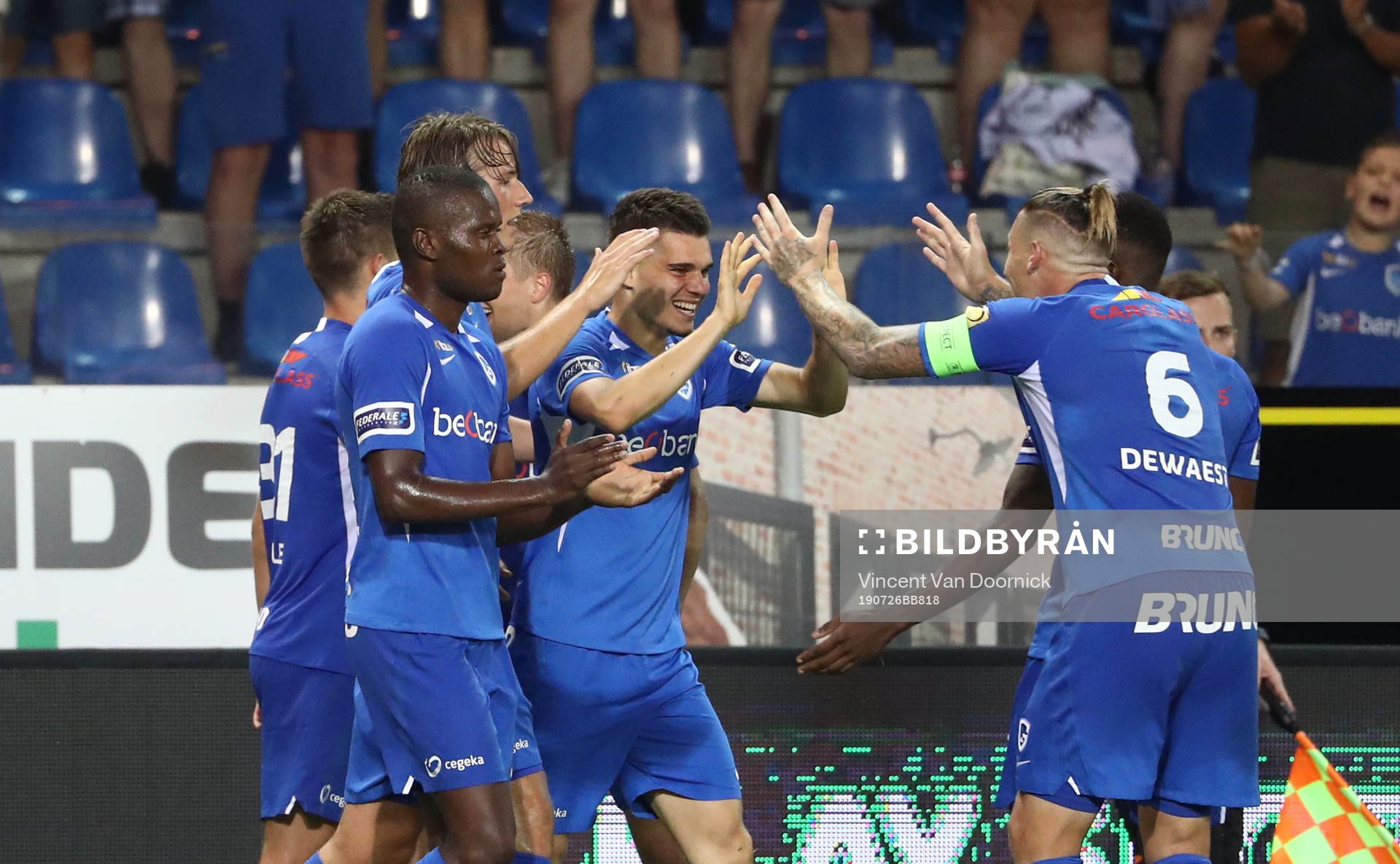 GENK, BELGIUM - JULY 26: Ianis Hagi of Krc Genk celebrates
