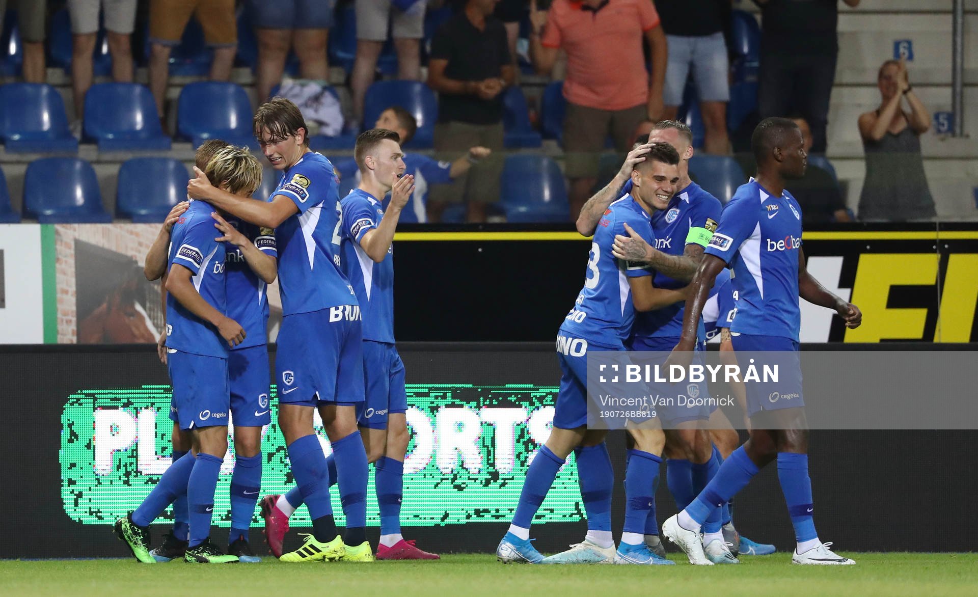 GENK, BELGIUM - JULY 26: Ianis Hagi of Krc Genk celebrates