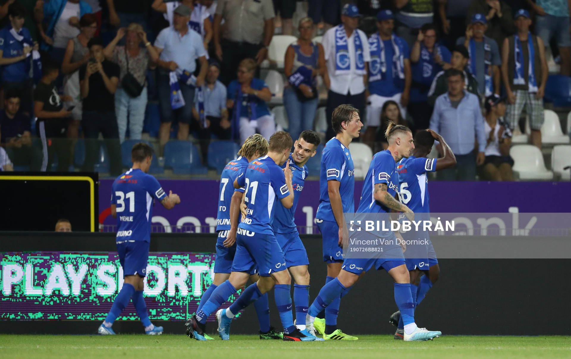 GENK, BELGIUM - JULY 26: Ianis Hagi of Krc Genk celebrates