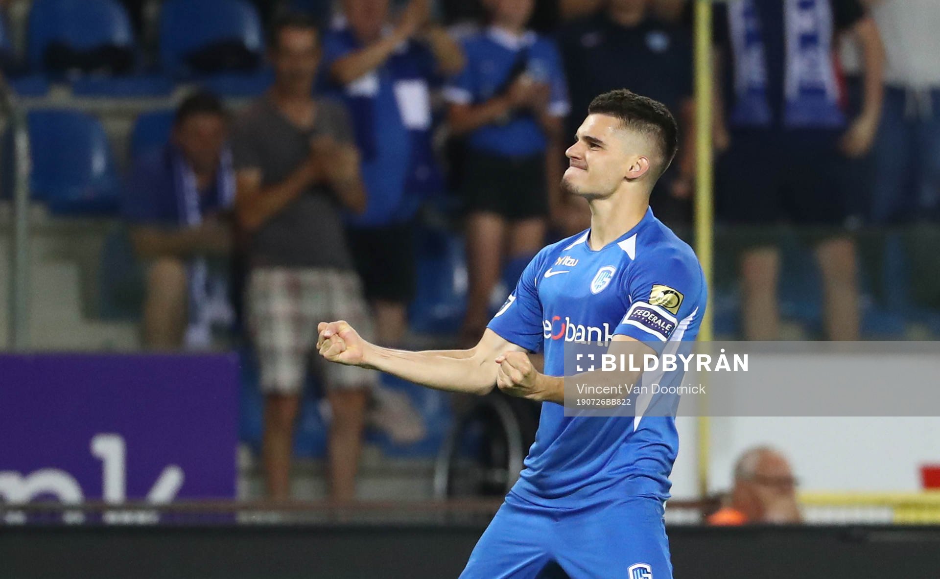 GENK, BELGIUM - JULY 26: Ianis Hagi of Krc Genk celebrates